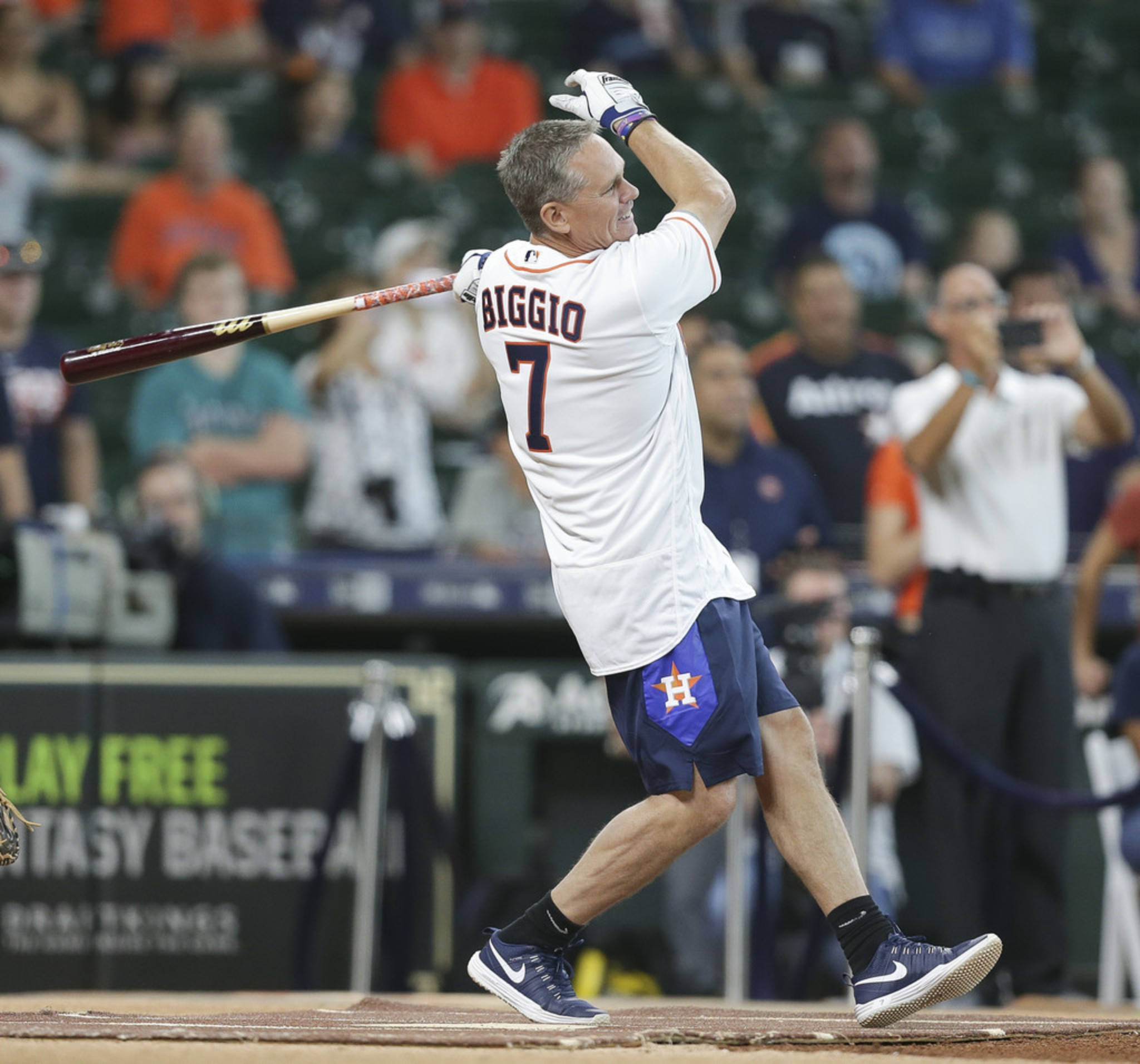 Craig Biggio, white jersey, number 7, Full HD Desktop Wallpaper