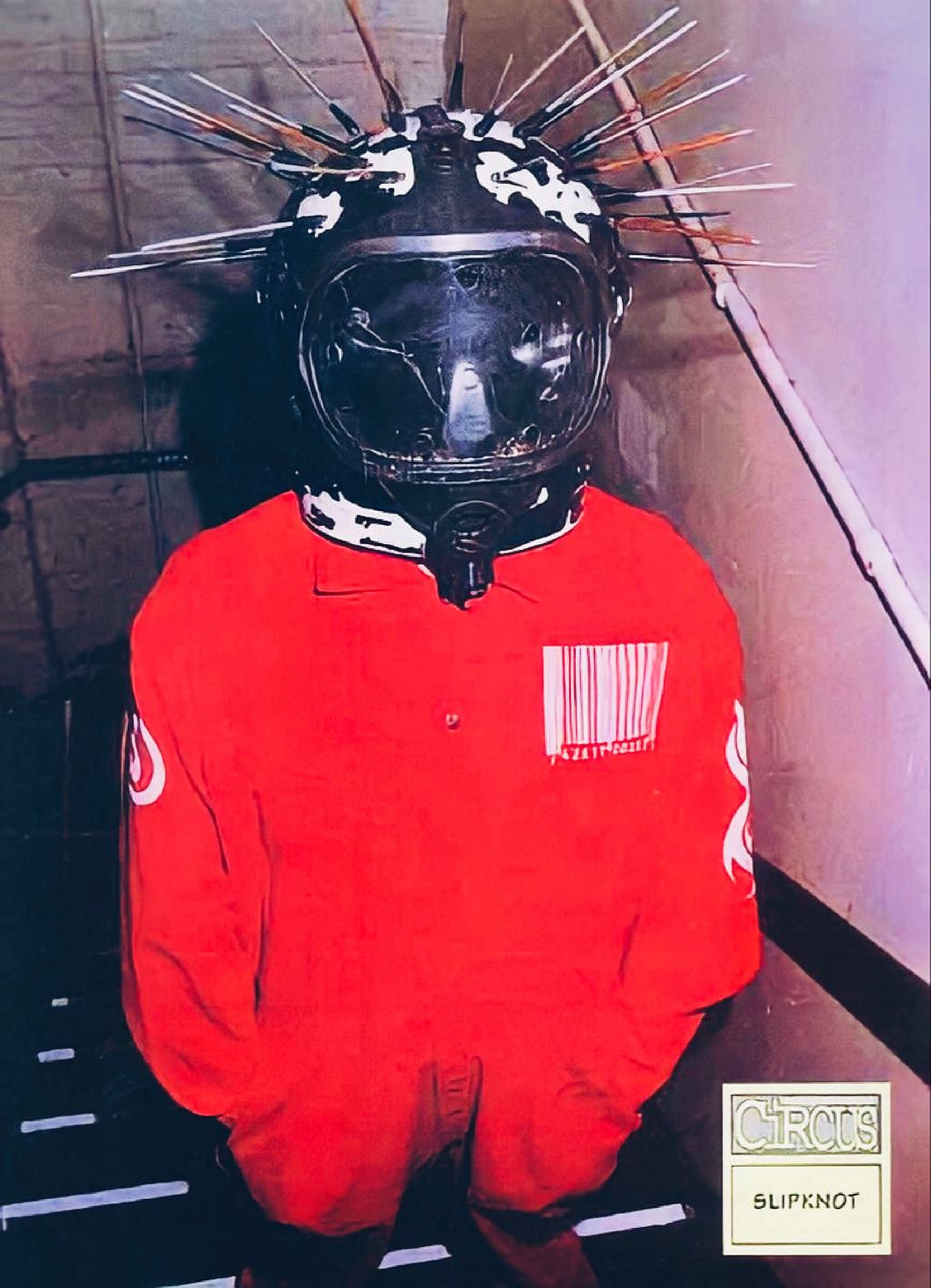 Craig Jones, red jumpsuit, spiked helmet, Full HD Phone Wallpaper