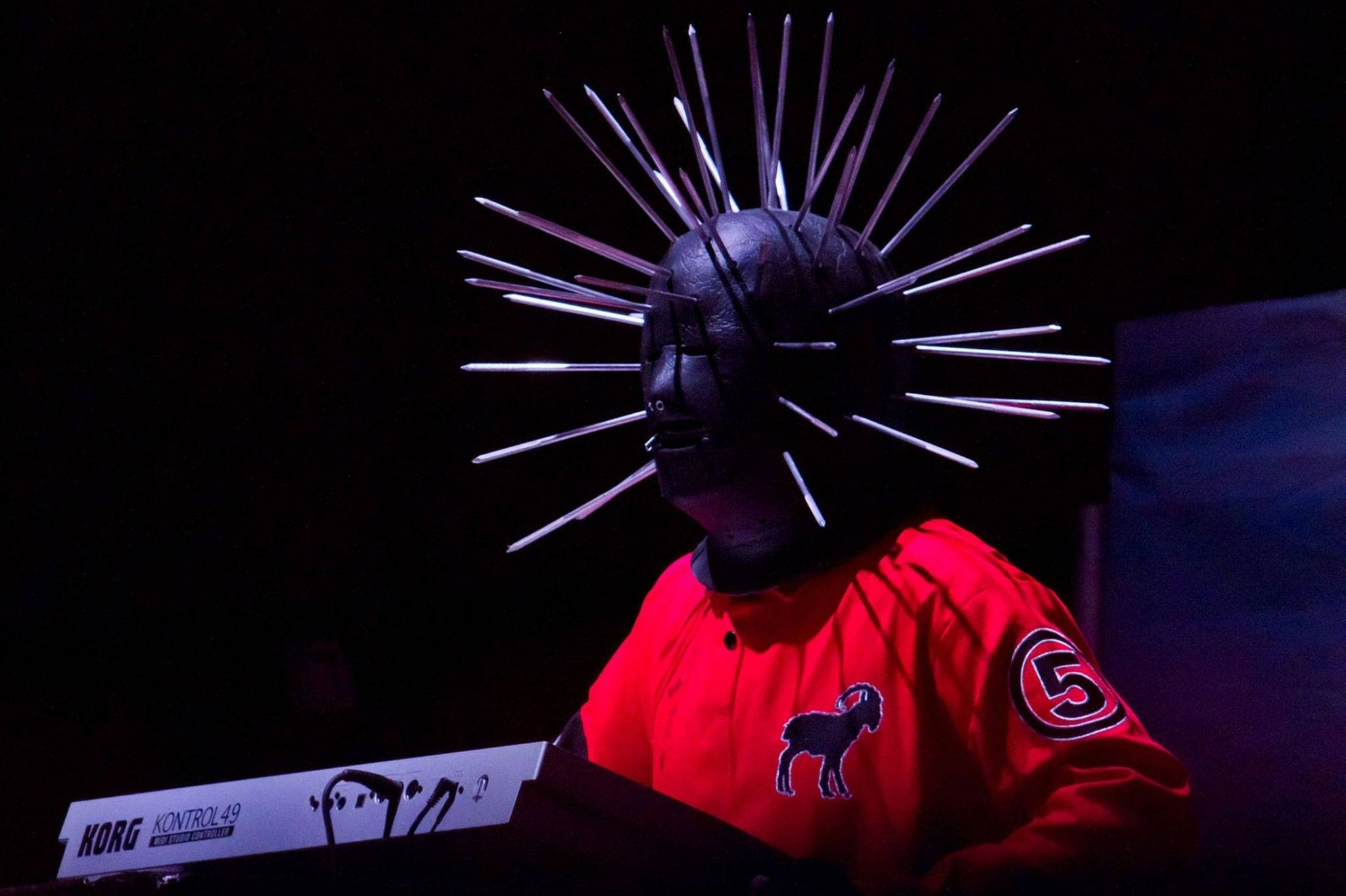 Craig Jones, American musician, spiked black mask, Full HD Desktop Wallpaper