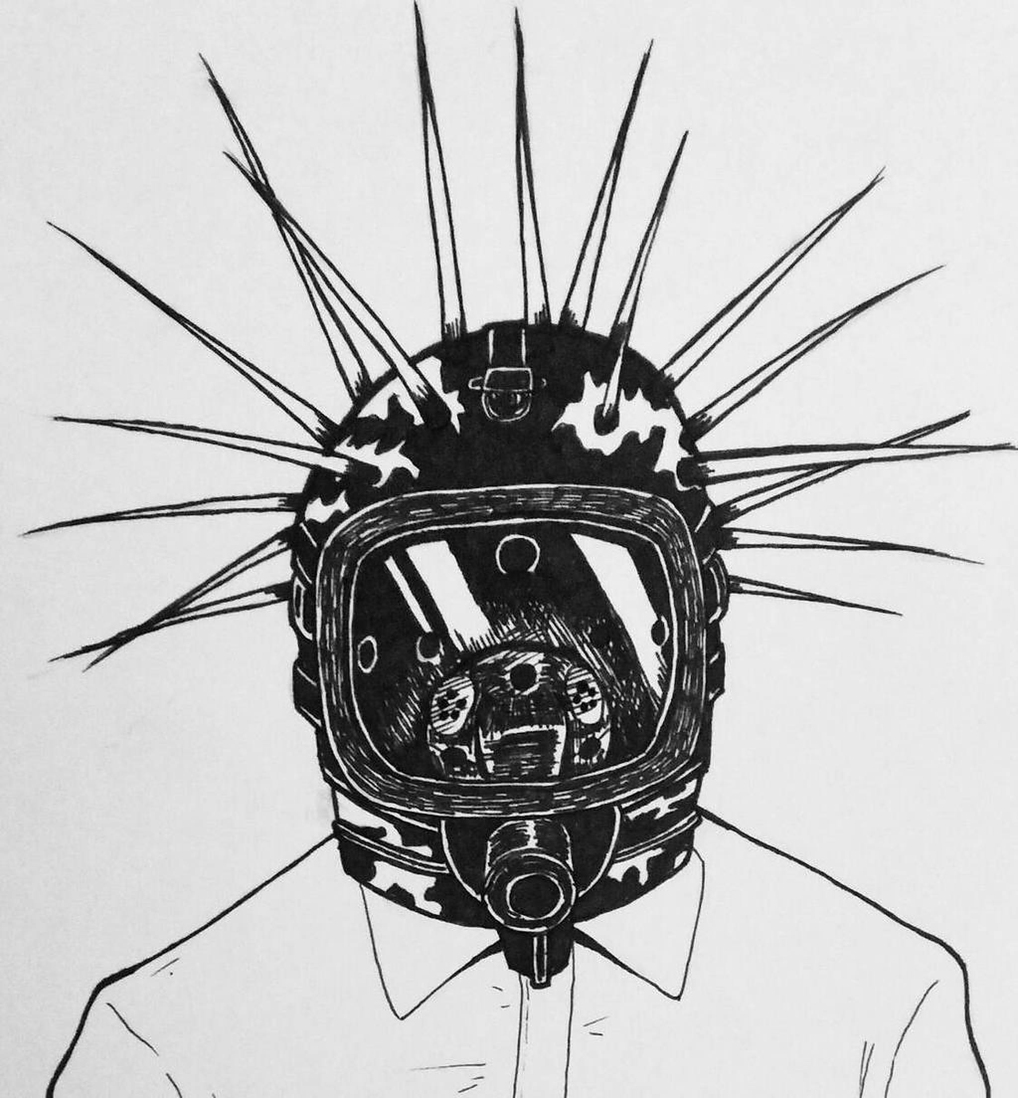 Craig Jones, spiky mask, spiked astronaut helmet, Full HD Phone Wallpaper