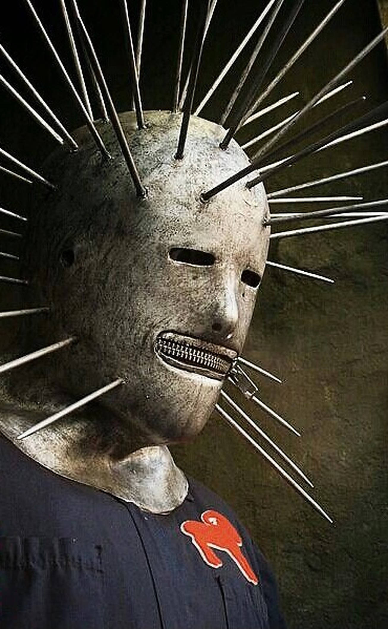 Craig Jones, spiky metal mask, zipper mouth, Full HD Phone Wallpaper