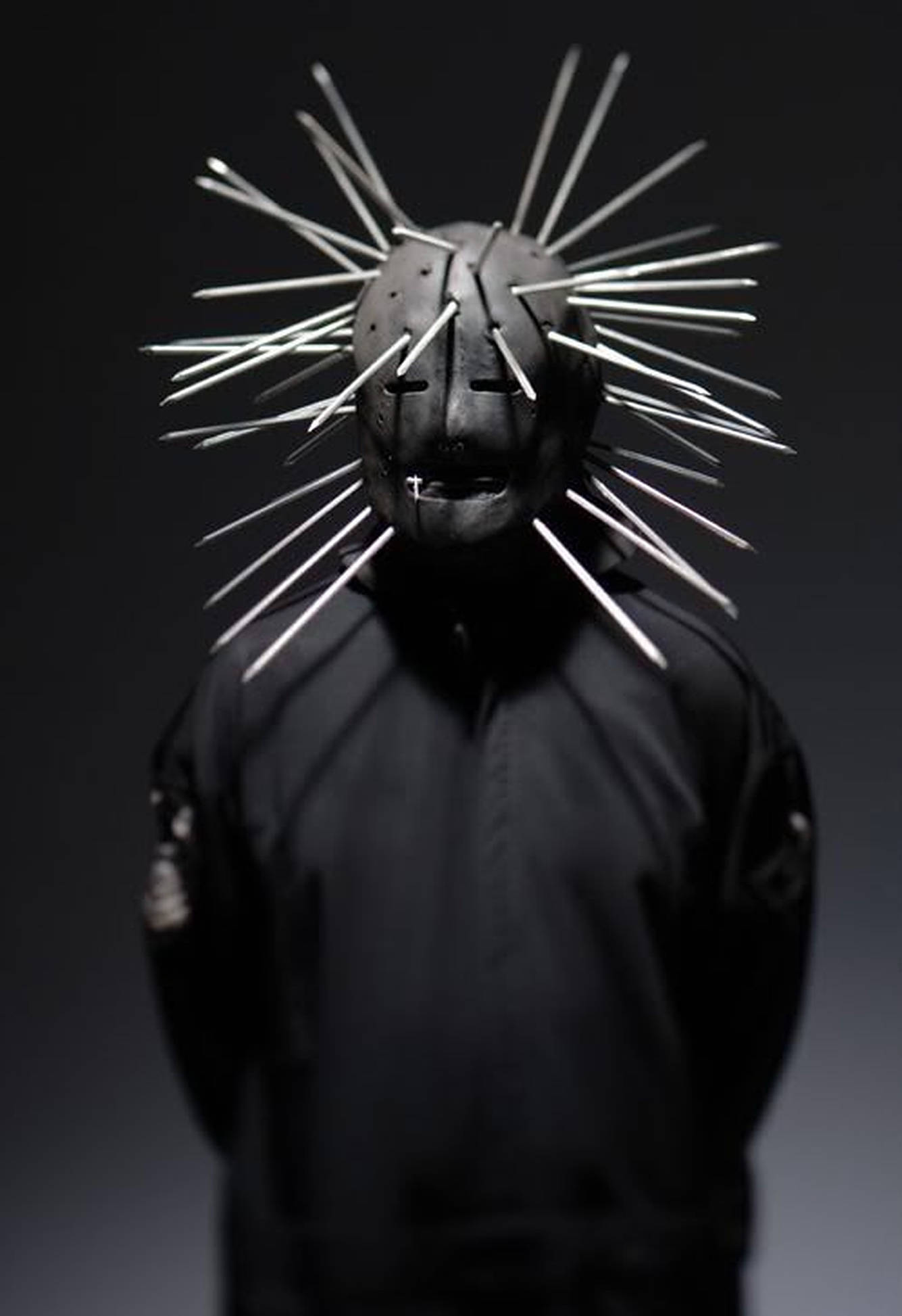 Craig Jones, black outfit, spiked mask, Full HD Phone Wallpaper