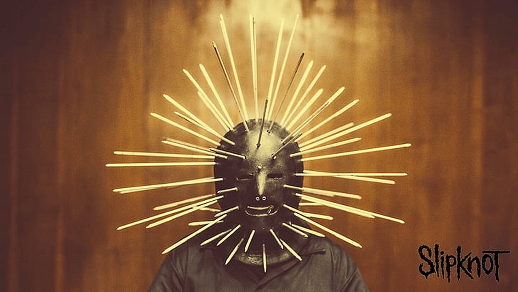 Craig Jones, spiked mask, wooden spikes, Full HD Desktop Wallpaper