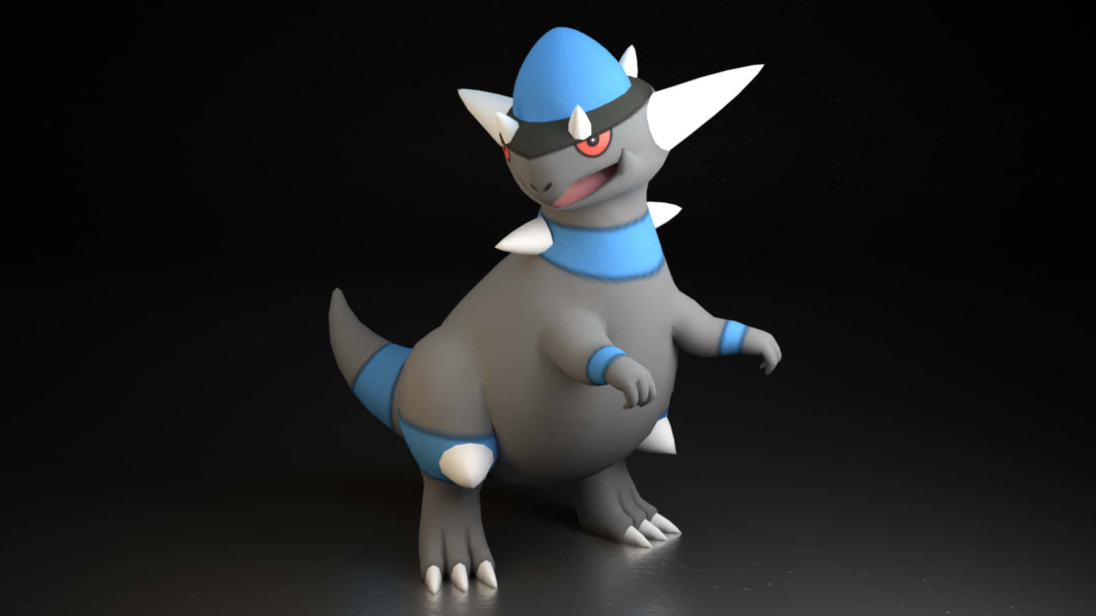 Cranidos, evolved form, gray body, HD Desktop Wallpaper