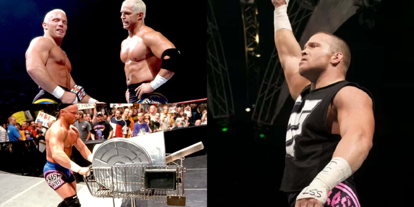 Crash Holly, wrestling ring, trash can, HD Desktop Wallpaper