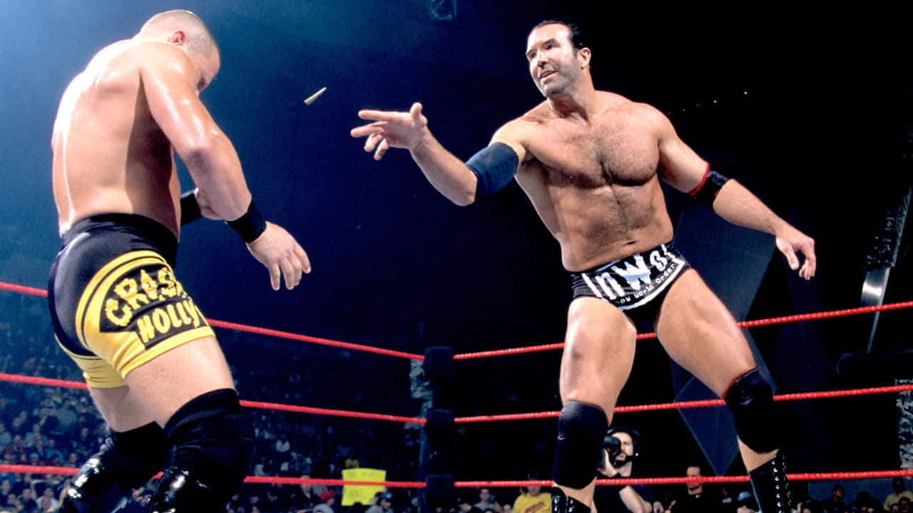 Crash Holly, wrestling match, brightly lit ring, HD Desktop Wallpaper