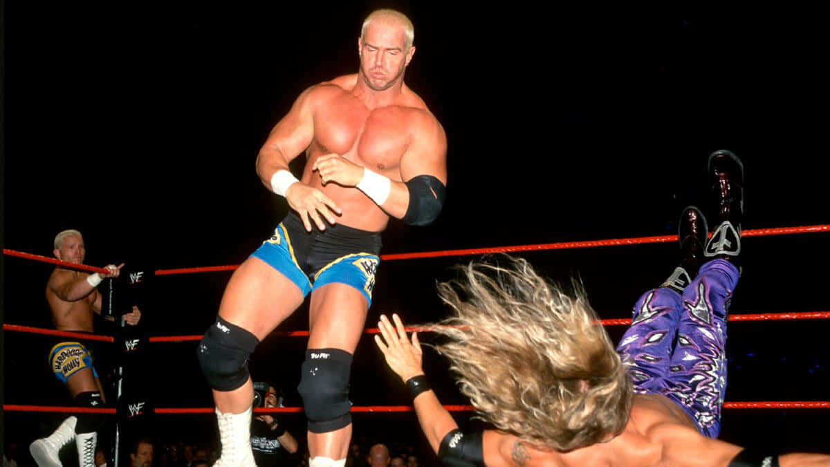 Crash Holly, wrestling ring, blue trunks, SD Desktop Wallpaper