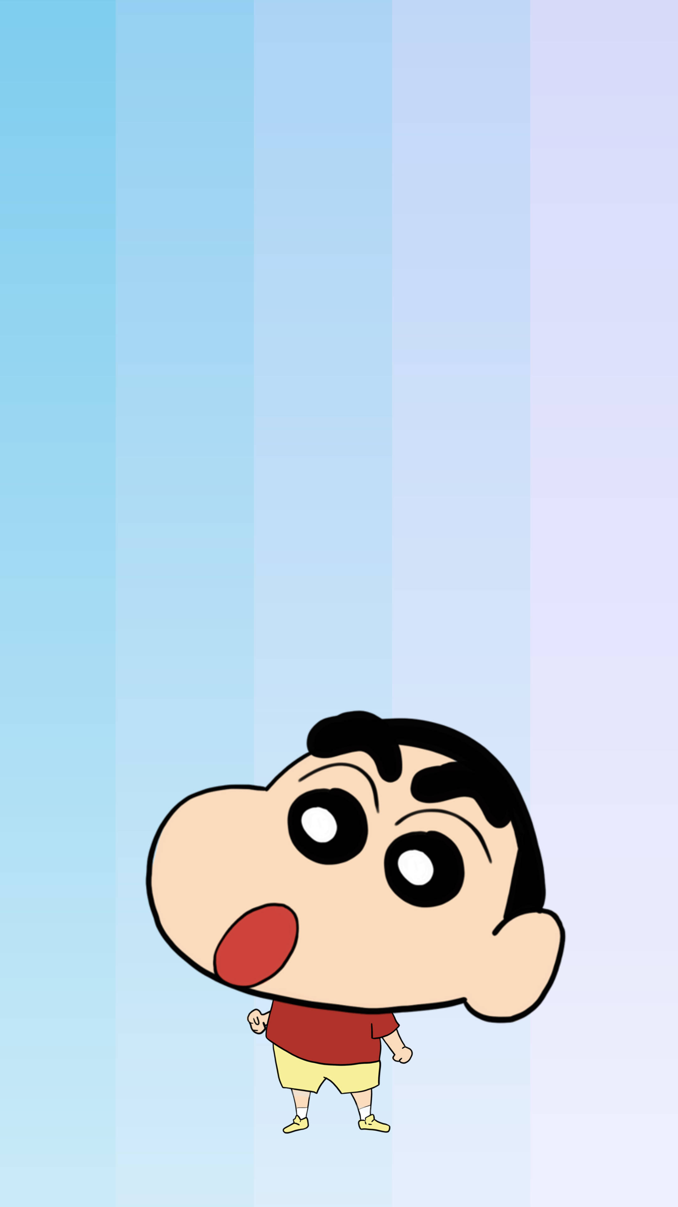 Shin Chan, big eyes, red tongue, 4K Phone Wallpaper
