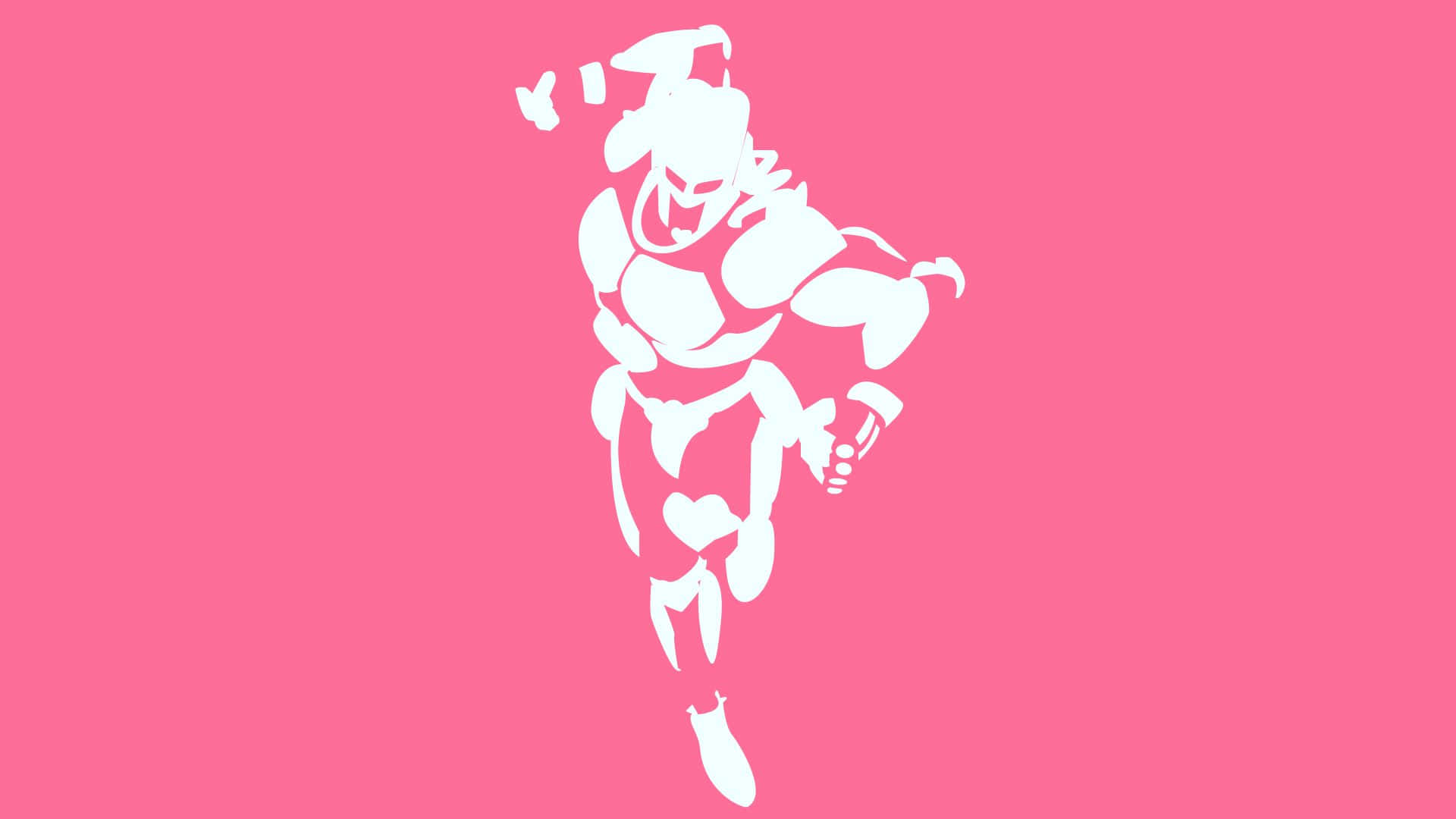 Crazy Diamond, pink silhouette, white silhouette, Full HD Desktop Wallpaper