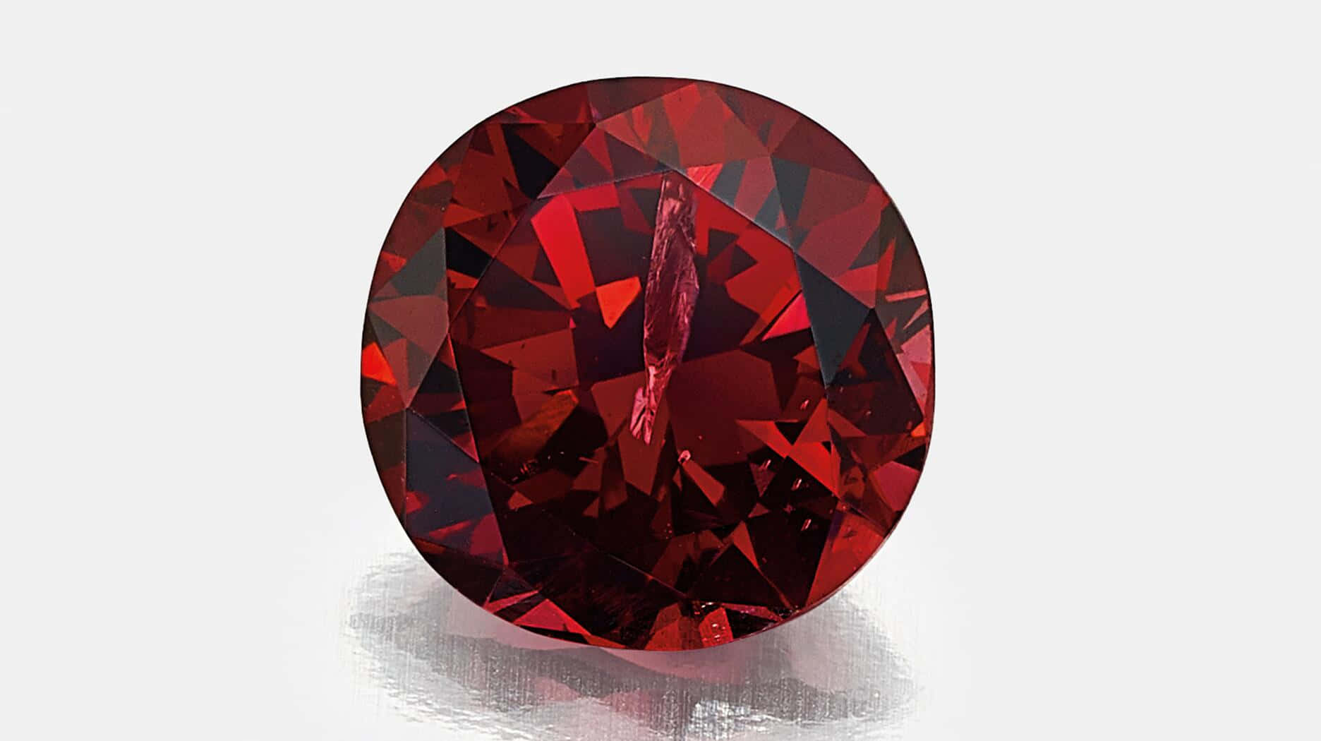 Red Diamond, deep red gemstone, fiery facets, HD Desktop Wallpaper