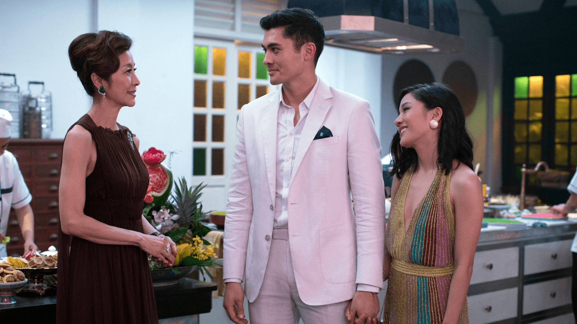 Crazy Rich Asians, kitchen scene, tropical fruit, Full HD Desktop Wallpaper