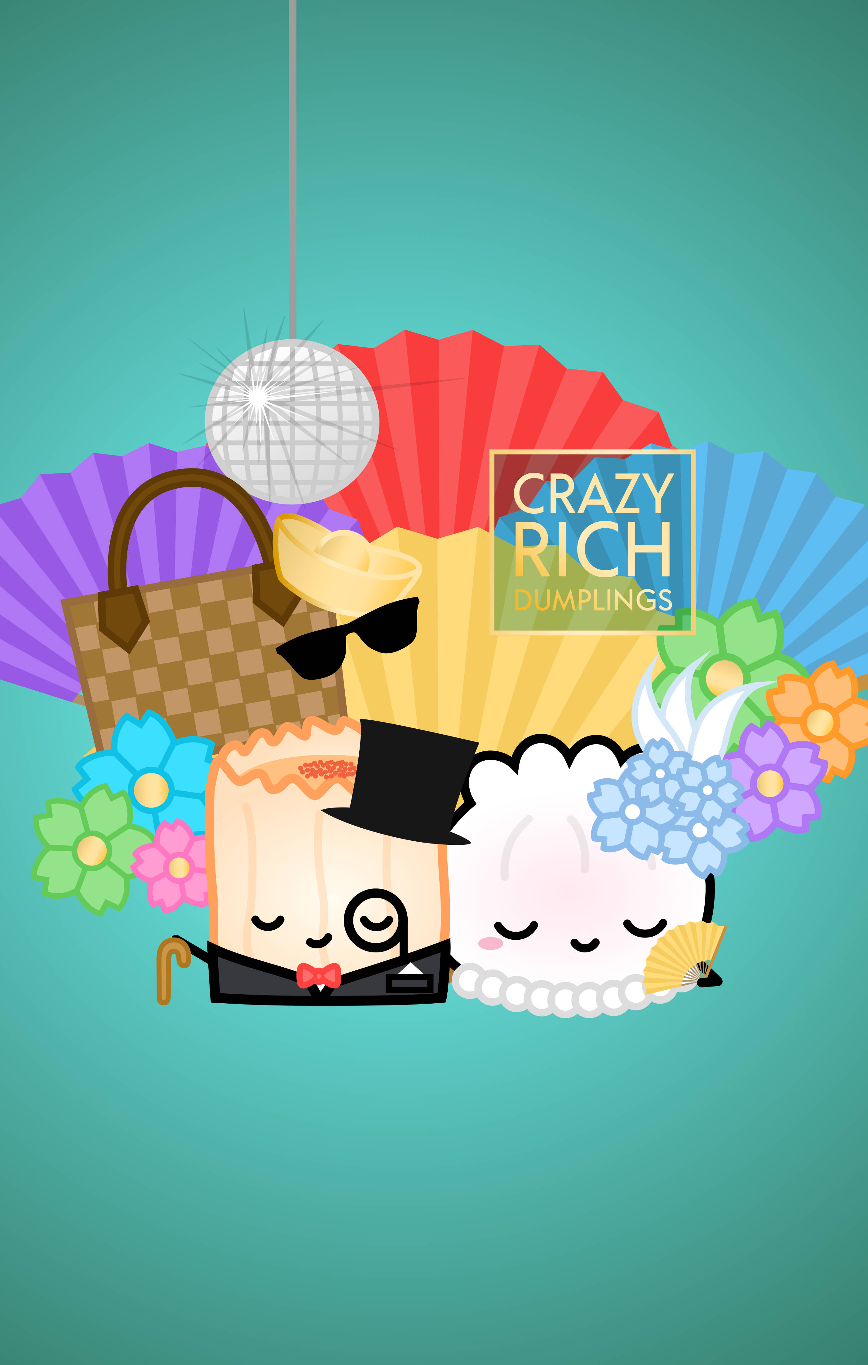 Crazy Rich Asians, dumpling characters, formal wear, 4K Phone Wallpaper