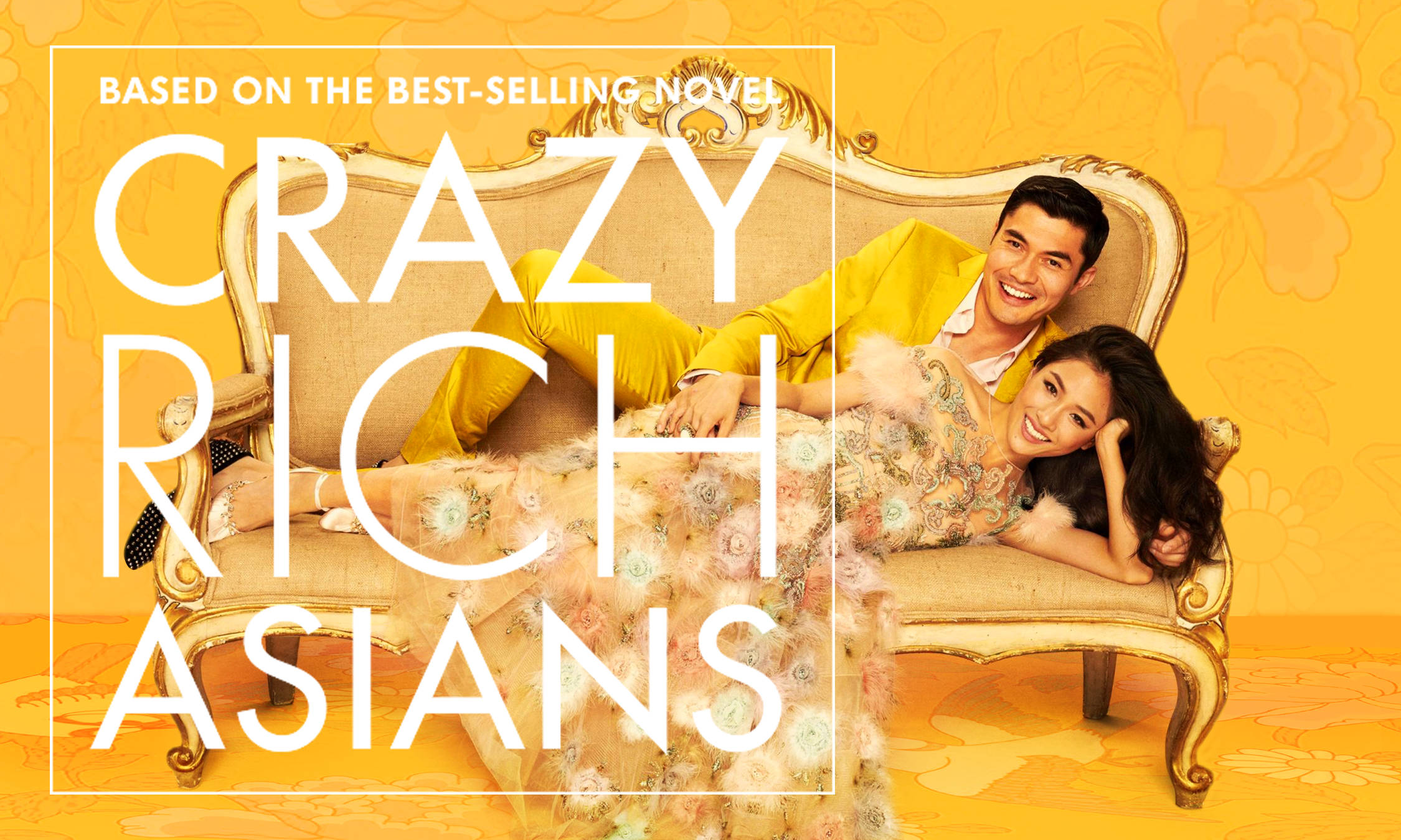 Crazy Rich Asians, golden theme, gilded sofa, Full HD Desktop Wallpaper