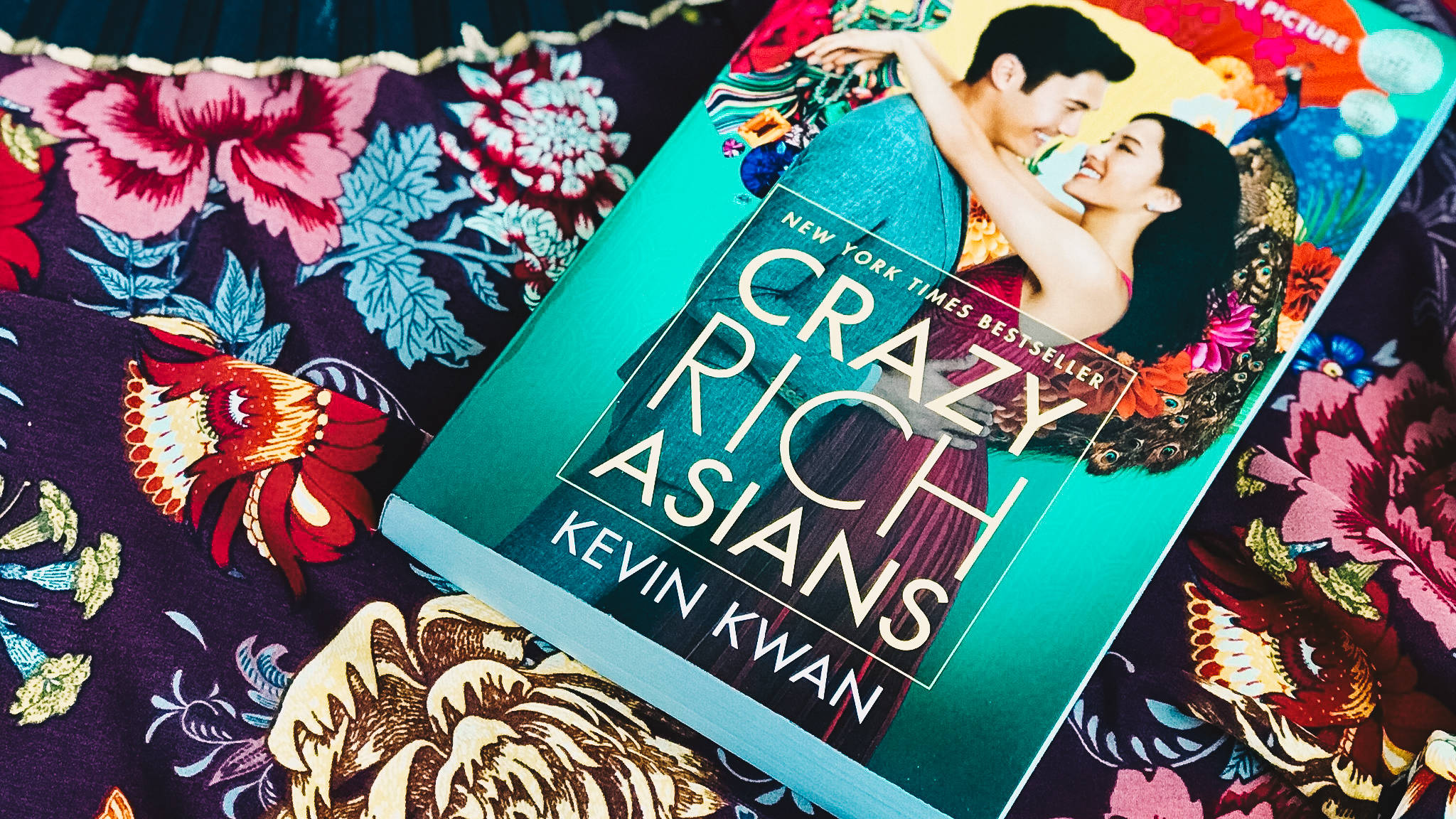 Crazy Rich Asians, floral fabric, red, Full HD Desktop Wallpaper