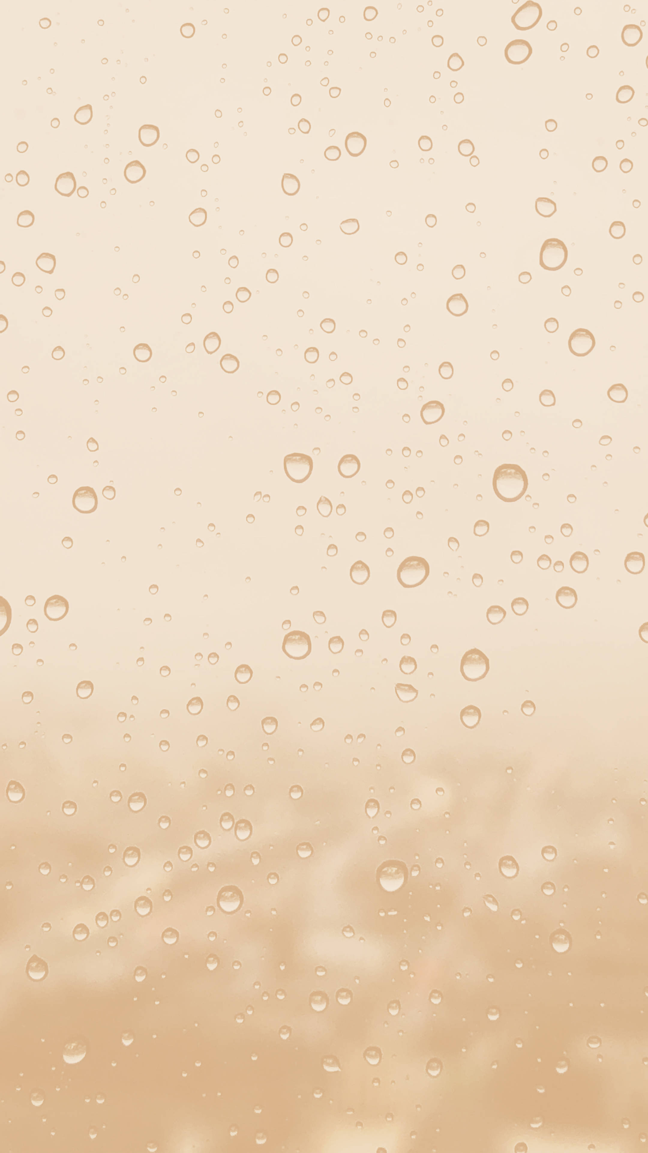 Cream Aesthetic, raindrops, glass, 4K Phone Wallpaper