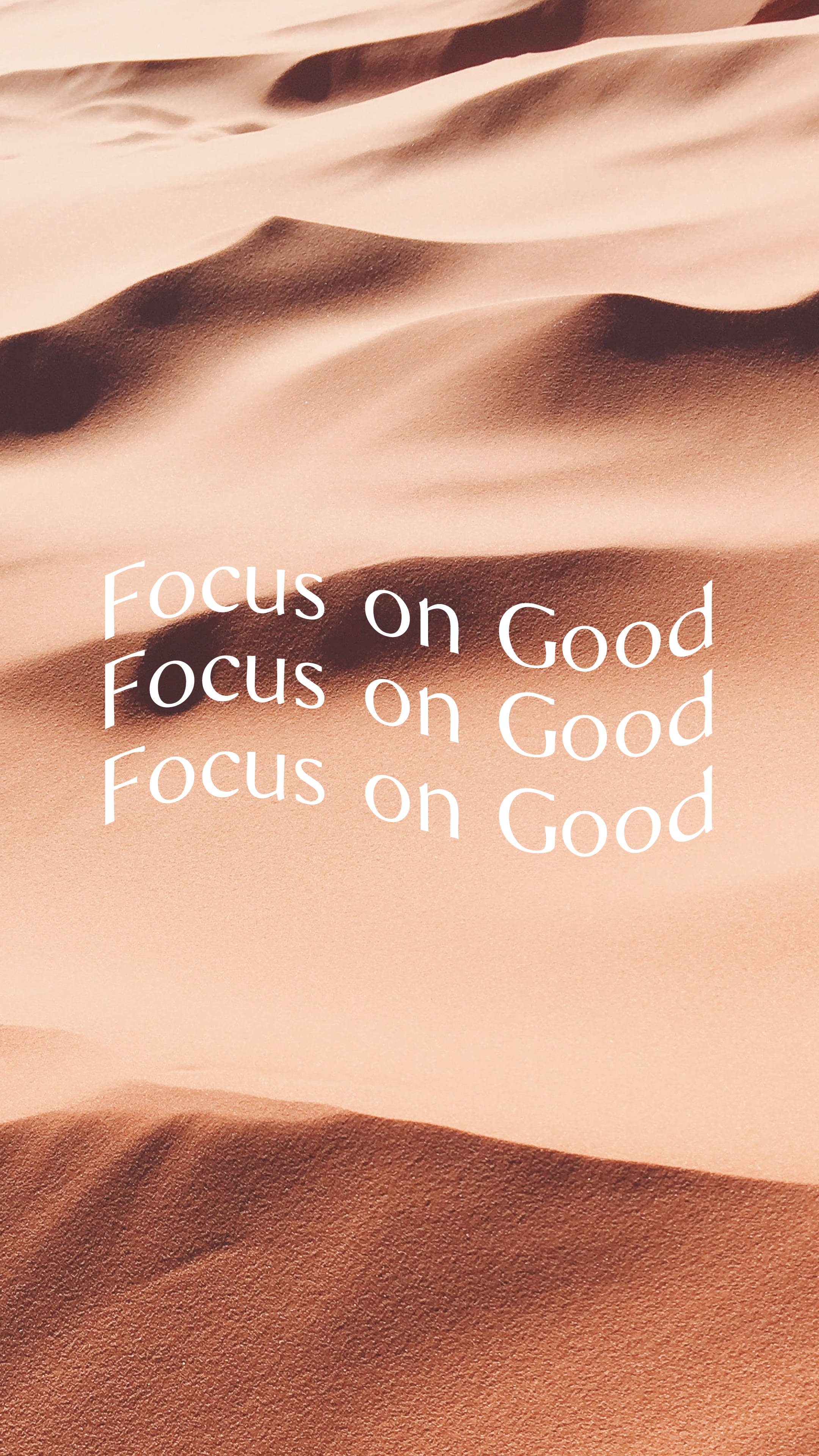 Cream Aesthetic, soft sand dunes, warm light, 4K Phone Wallpaper