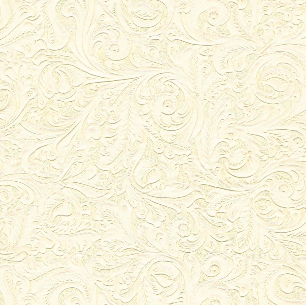Cream Color, abstract background, embossed floral patterns, HD Desktop Wallpaper