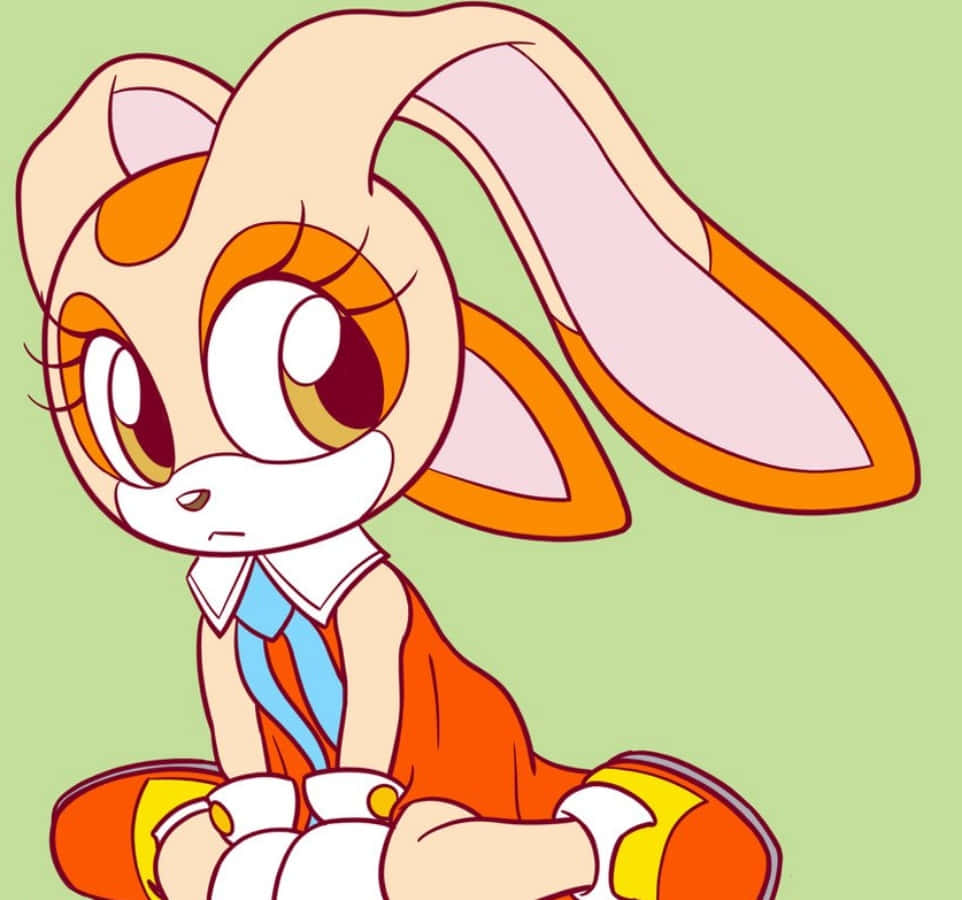 Cream The Rabbit, orange ears, big eyes, SD Desktop Wallpaper