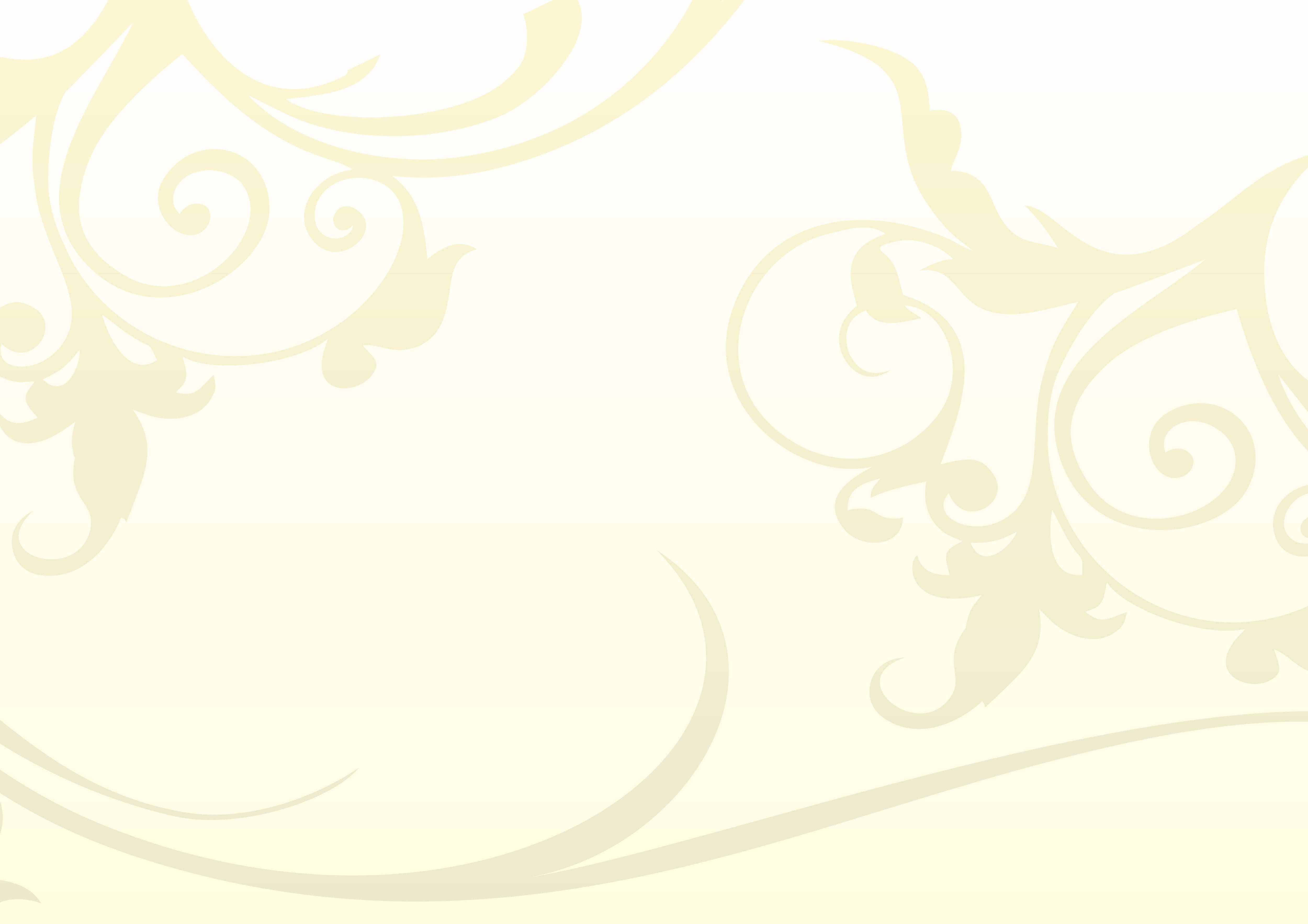 Cream, leaf swirls, soft golden hues, 4K Desktop Wallpaper