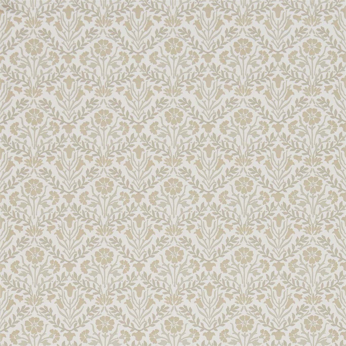 Cream, floral damask pattern, soft beige, HD Desktop Wallpaper
