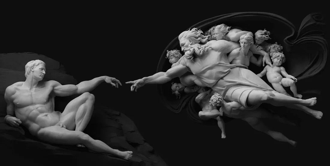 Creation Of Adam 4K