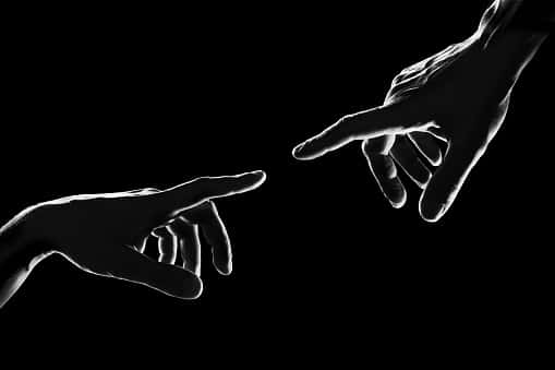 Creation Of Adam, 4K, silhouette, SD Desktop Wallpaper