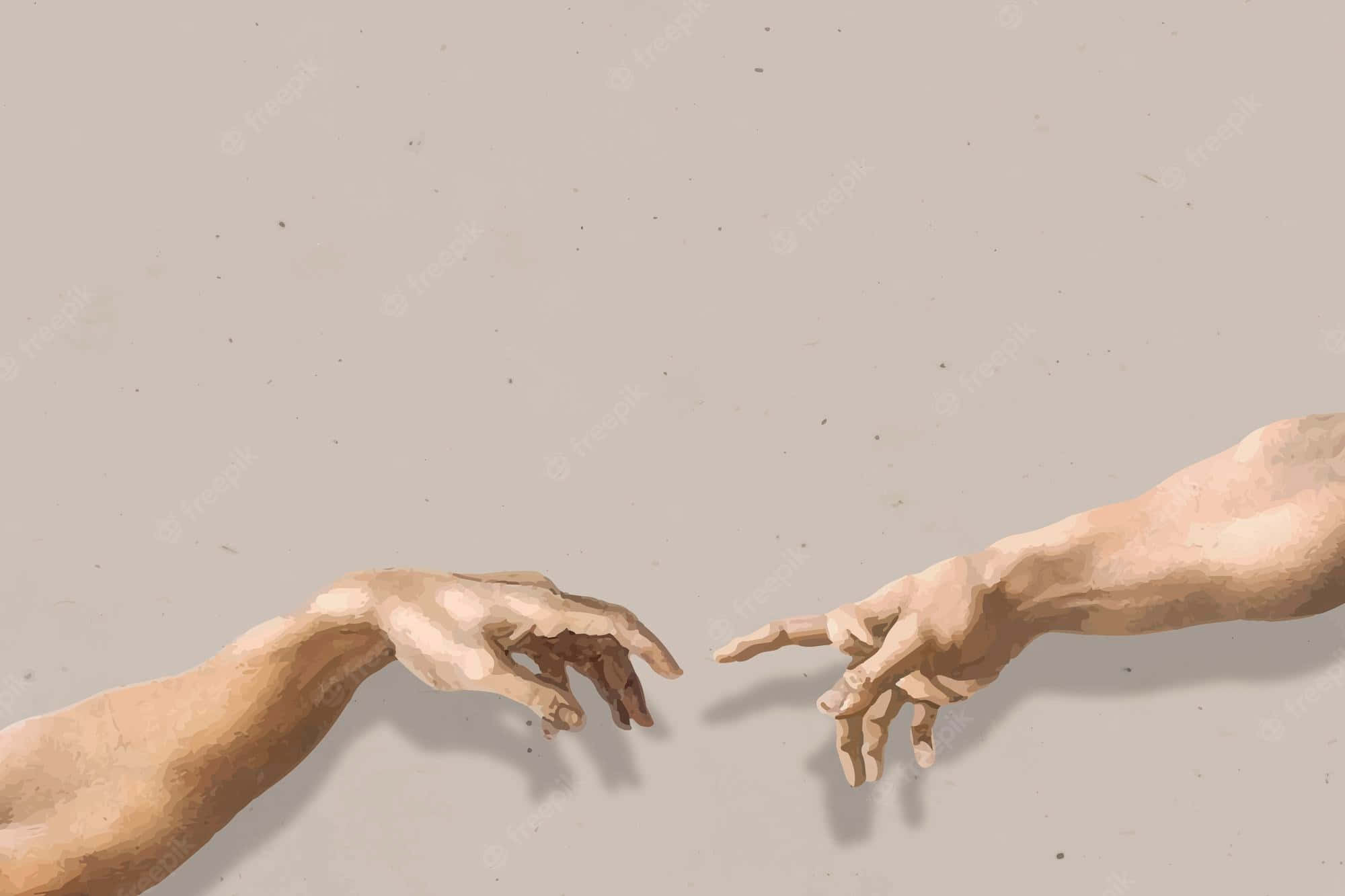 Creation Of Adam 4K, Renaissance-inspired, digital painting, Full HD Desktop Wallpaper