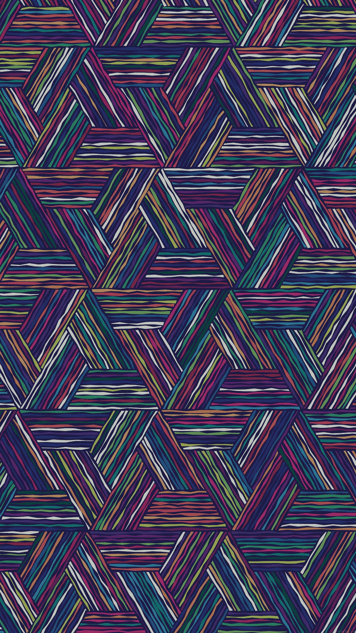 iPhone, 1242 x 2208, vibrant geometric pattern, Full HD Phone Wallpaper