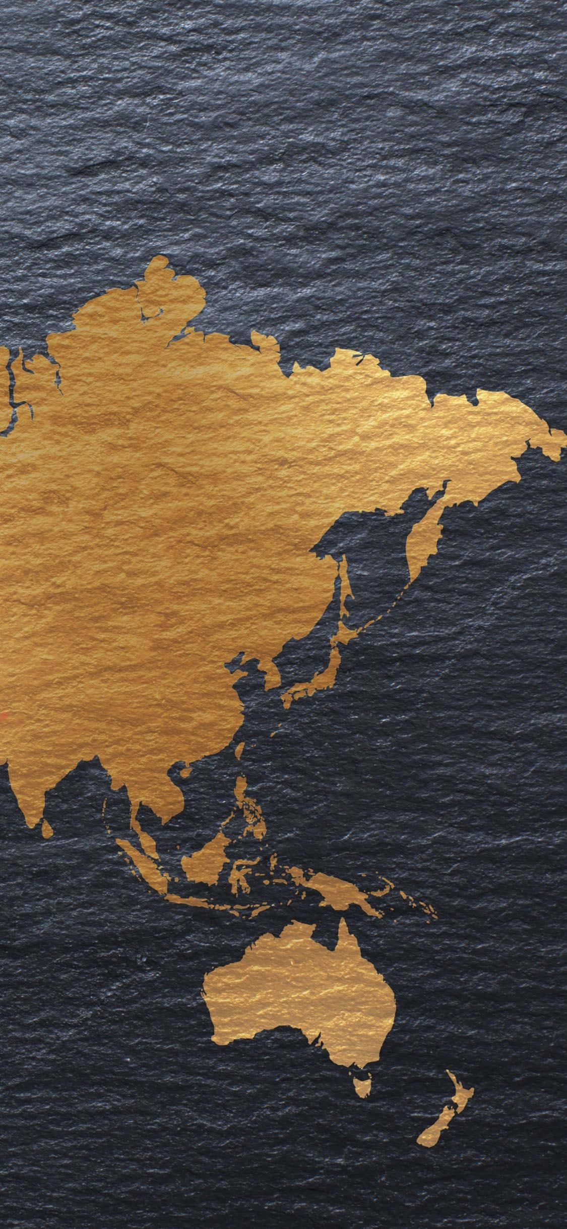 iPhone, golden foil, map of Asia and Oceania, Full HD Phone Wallpaper