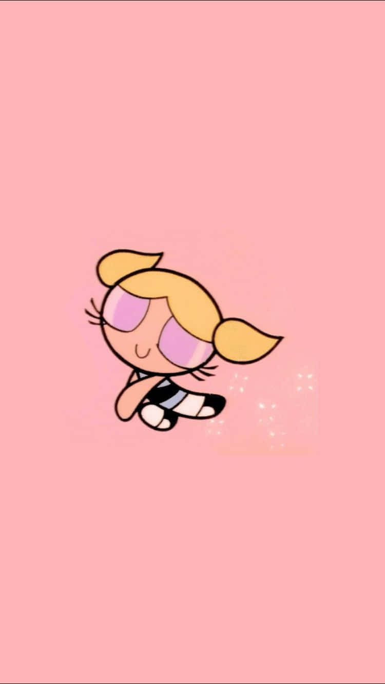 cartoon aesthetic iPhone, cartoon girl, blonde pigtails, HD Phone Wallpaper