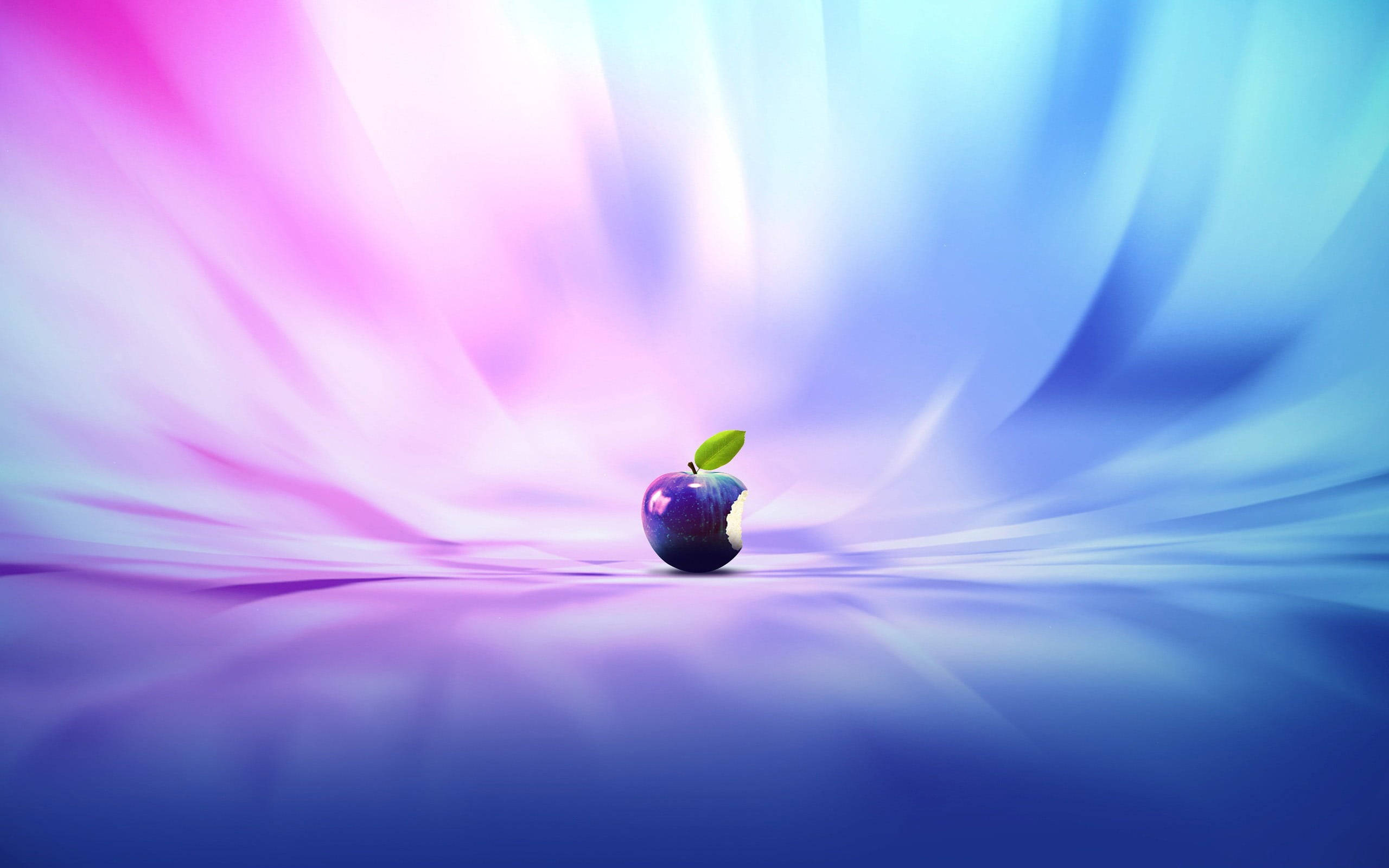 purple apple, glossy, bite, 2K Desktop Wallpaper