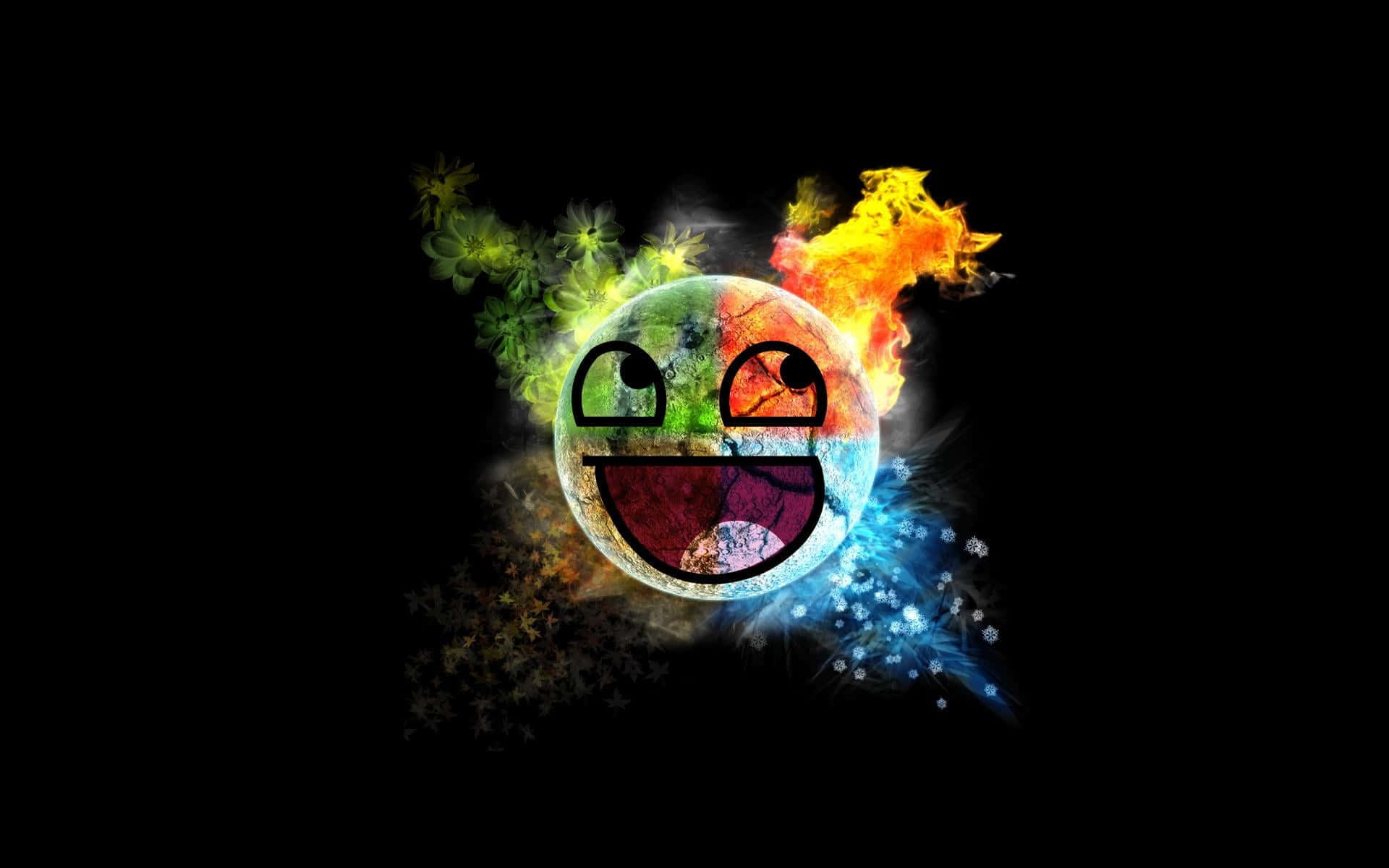 creativity memes, 1920 x 1200, smiling emoji sphere, Full HD Desktop Wallpaper