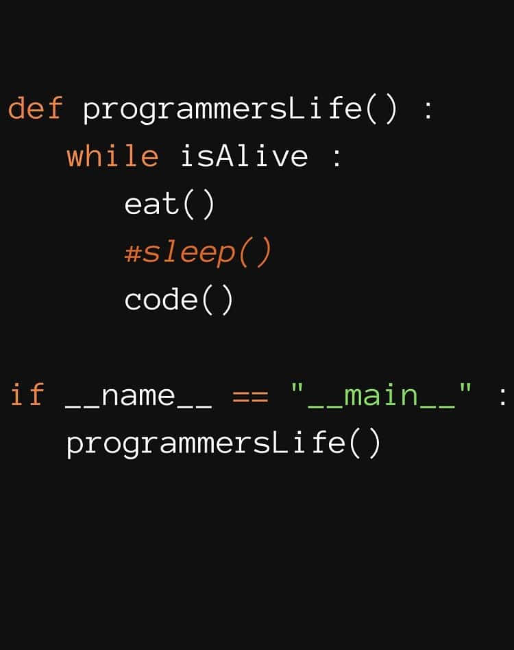 Python code, minimalist black background, programmer, SD Phone Wallpaper