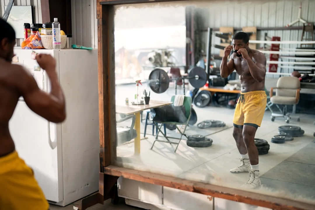 Creed 3, yellow shorts, cluttered gym, SD Desktop Wallpaper