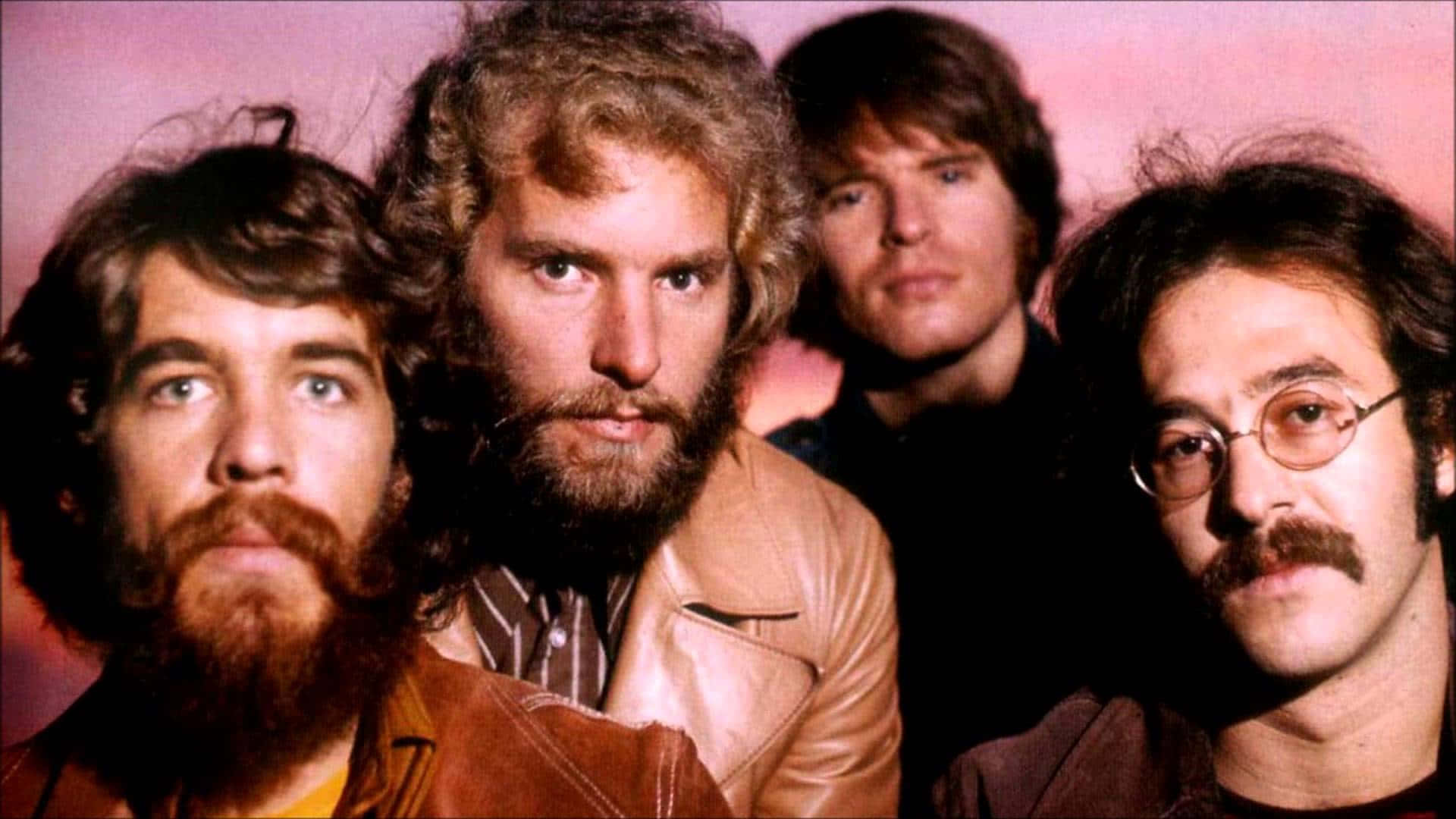Creedence Clearwater Revival, band portrait, vintage leather jackets, Full HD Desktop Wallpaper