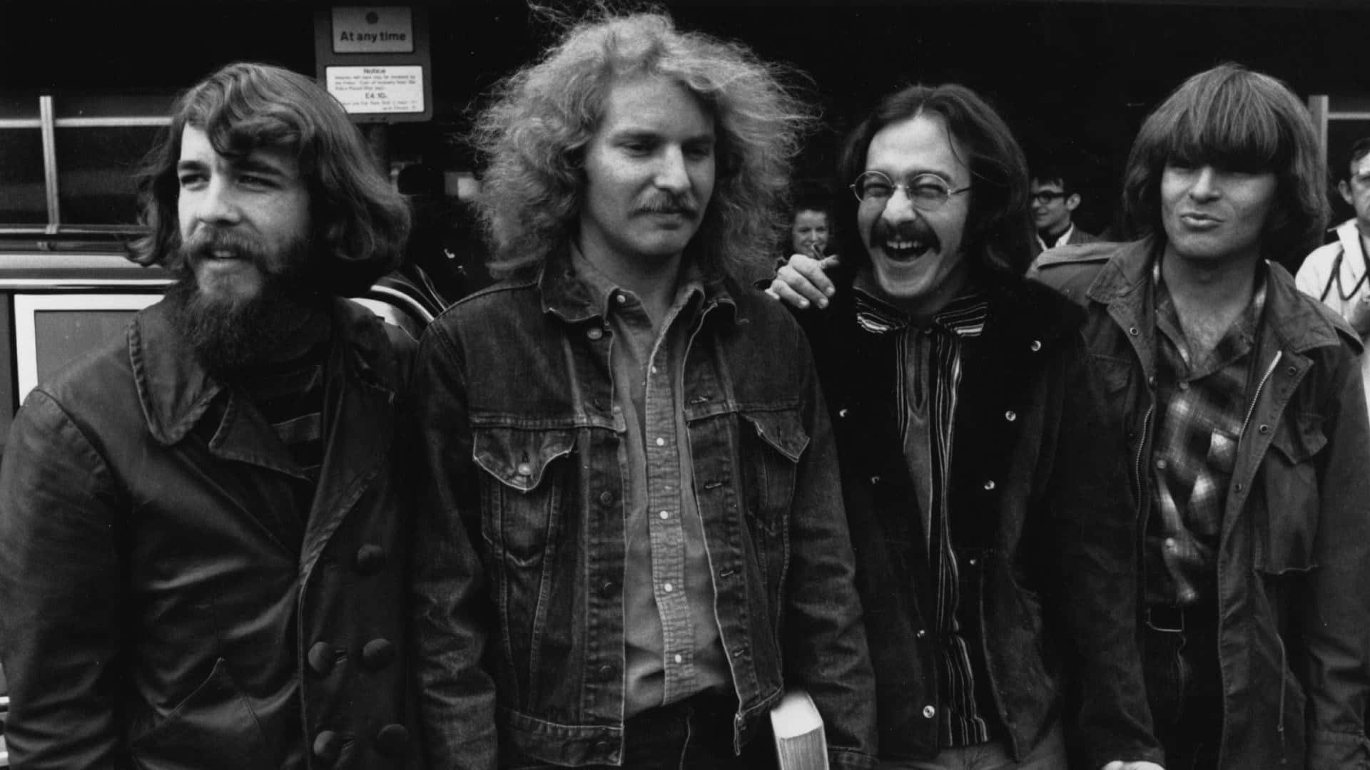 Creedence Clearwater Revival, bearded men, denim jackets, Full HD Desktop Wallpaper