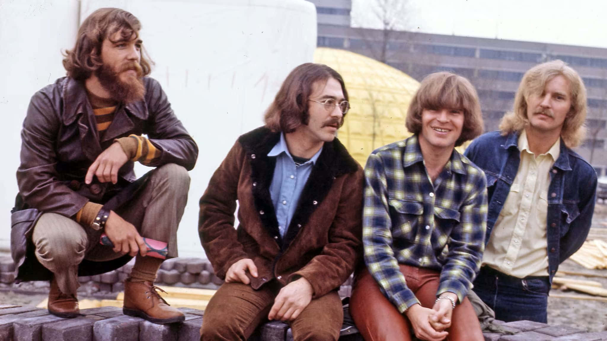 Creedence Clearwater Revival, long hair, 1970s fashion, Full HD Desktop Wallpaper