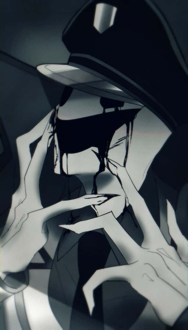 Creepy Smile, anime character, police hat, SD Phone Wallpaper