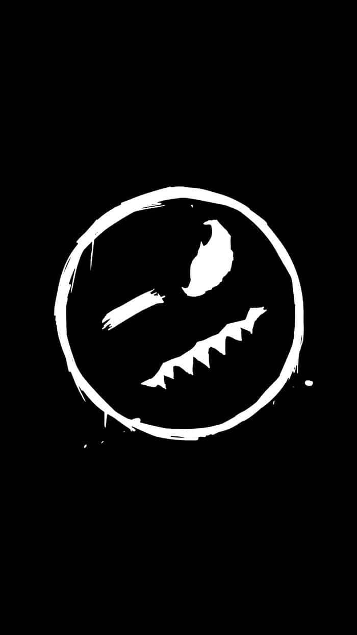 Creepy Smile, grinning face, jagged teeth, SD Phone Wallpaper