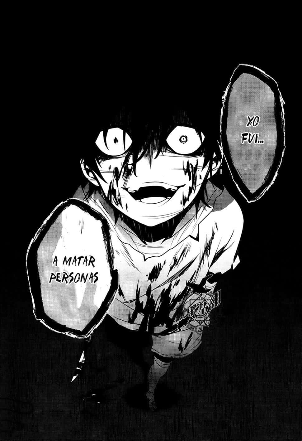 Creepy Smile, anime character, wide eyes, HD Phone Wallpaper
