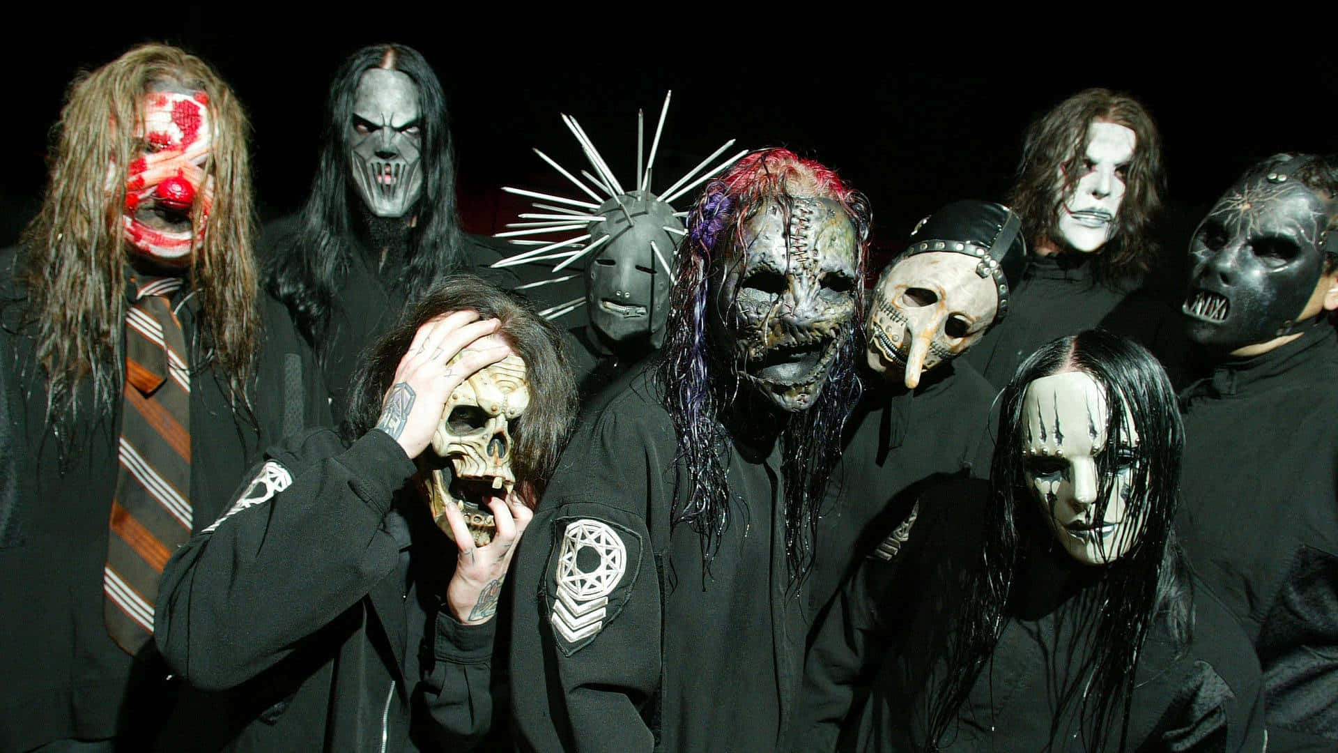 subliminal faces, creepy masks, grotesque makeup, Full HD Desktop Wallpaper