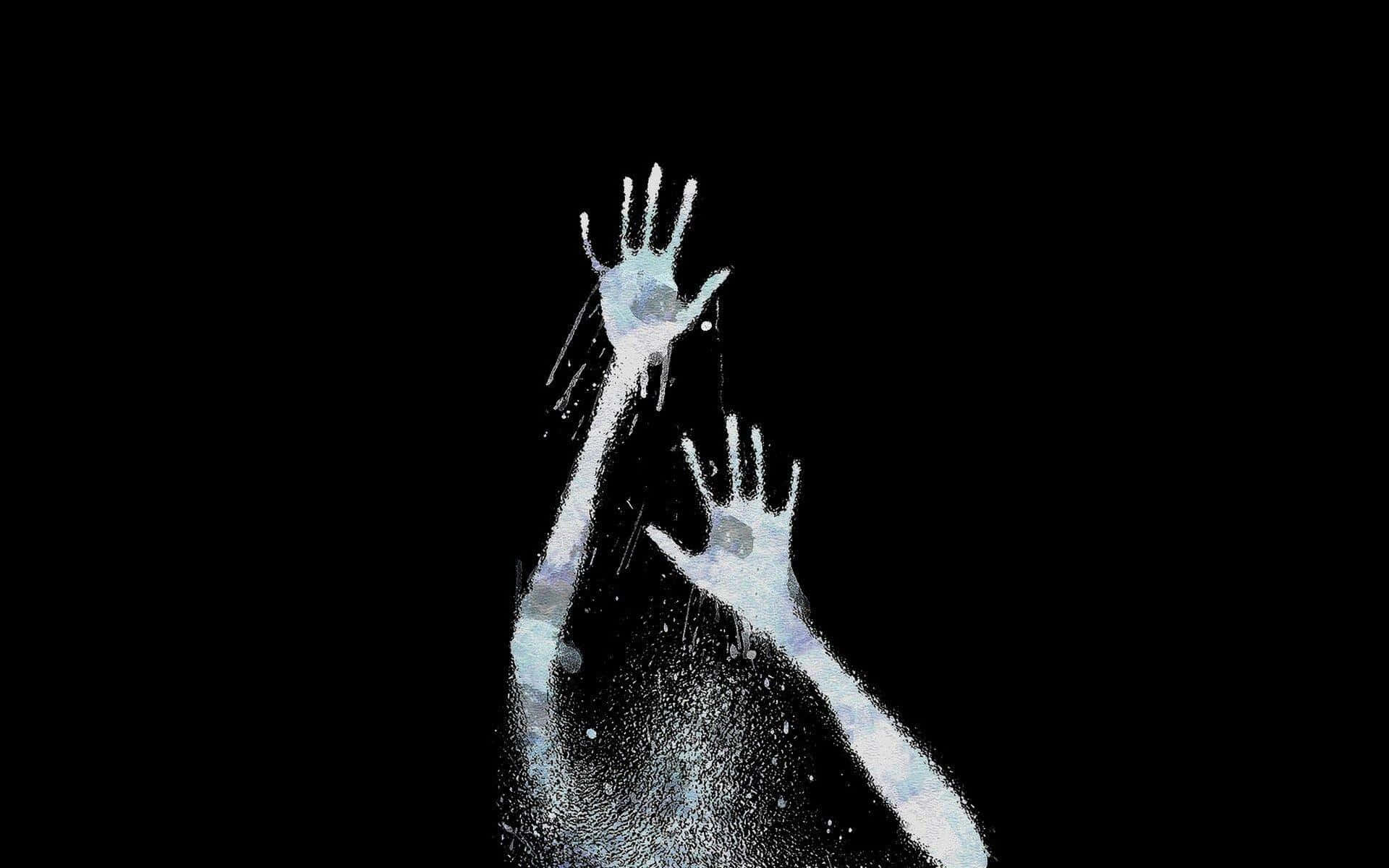 Creepypasta, ghostly hands, dark void, Full HD Desktop Wallpaper