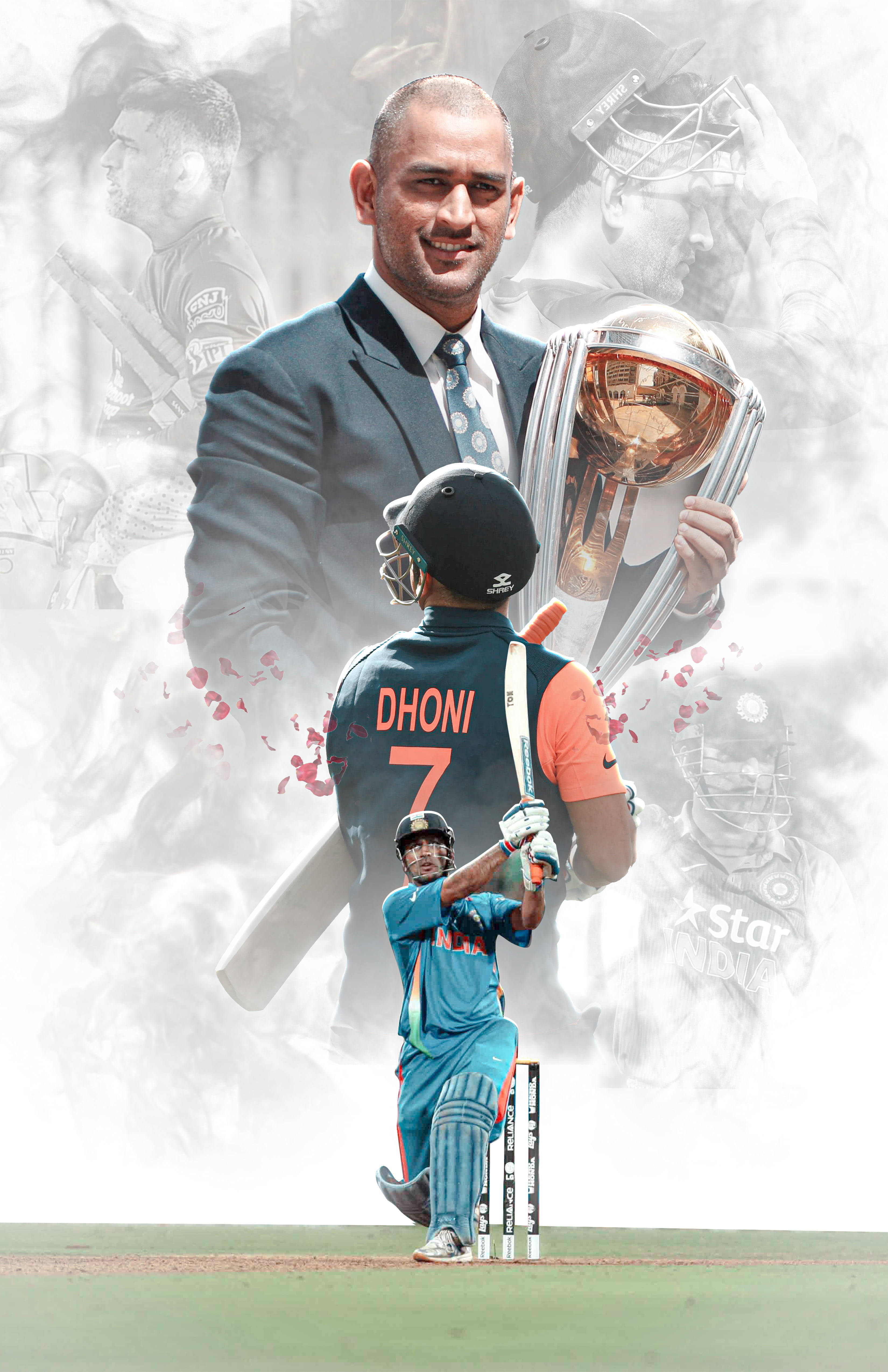 cricket player, blue uniform, wickets, 4K Phone Wallpaper