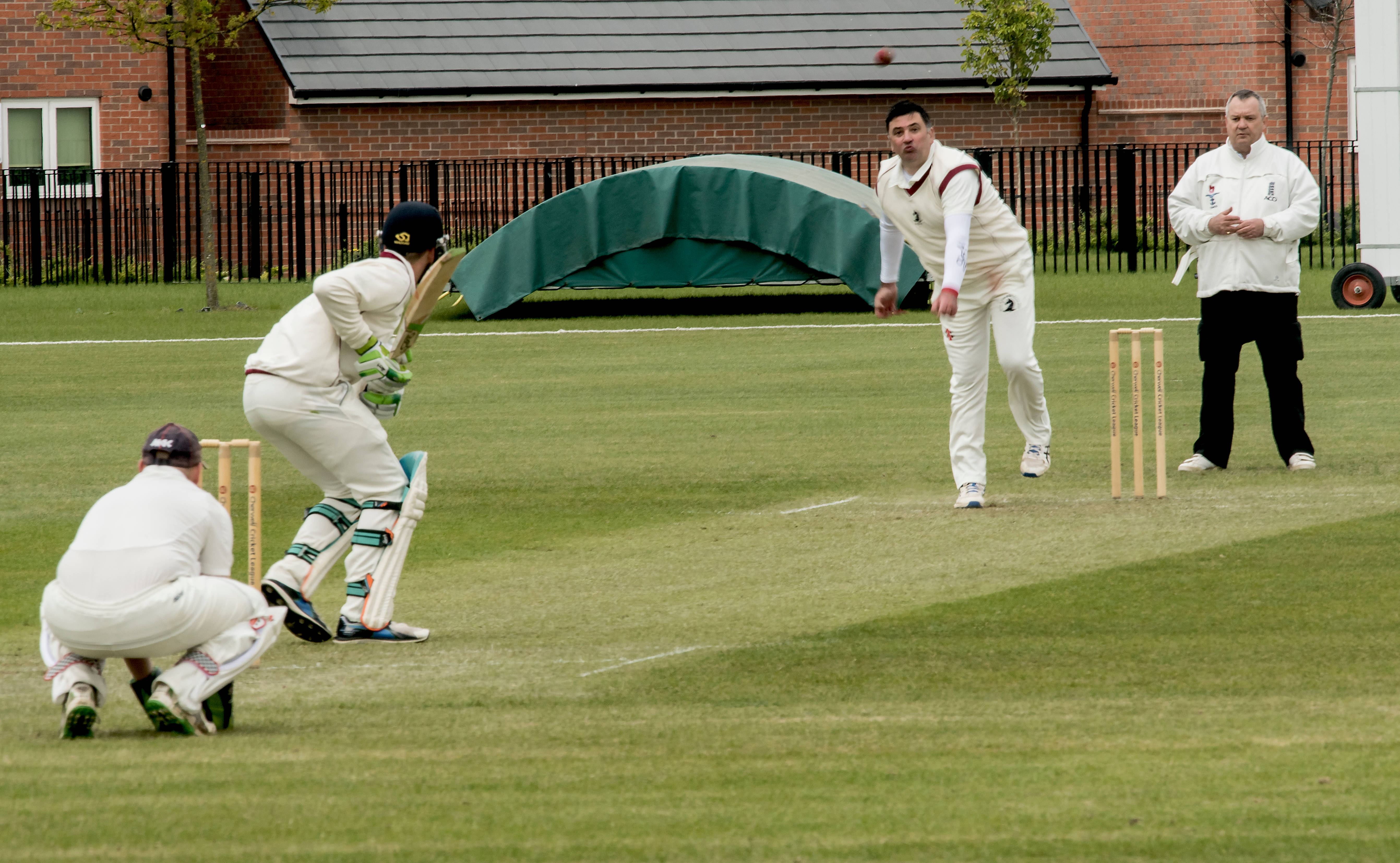 Cricket, white uniform, manicured green field, 5K Desktop Wallpaper