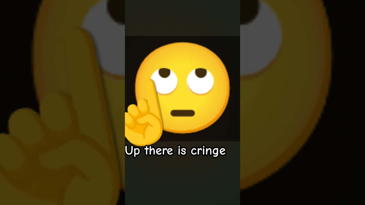 Cringe Emoji Reaction.JPG, yellow emoji, wide eyes, HD Desktop Wallpaper