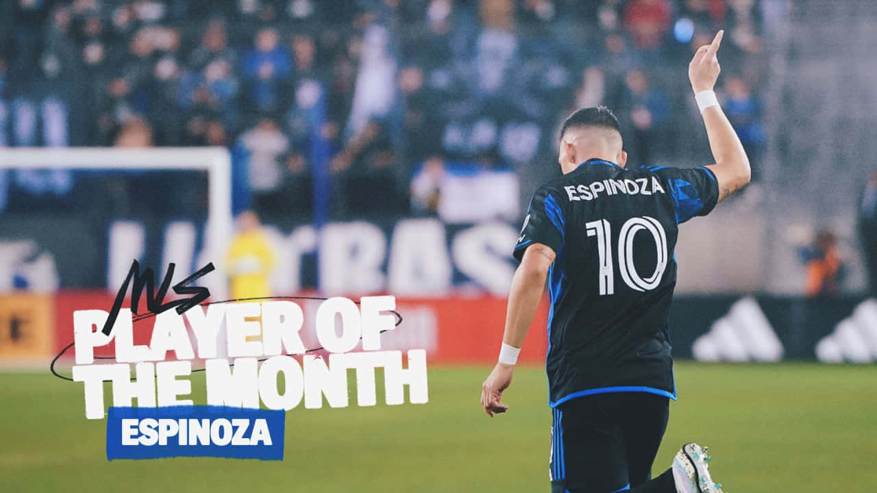 Cristian Espinoza, Player of the Month, black jersey, HD Desktop Wallpaper