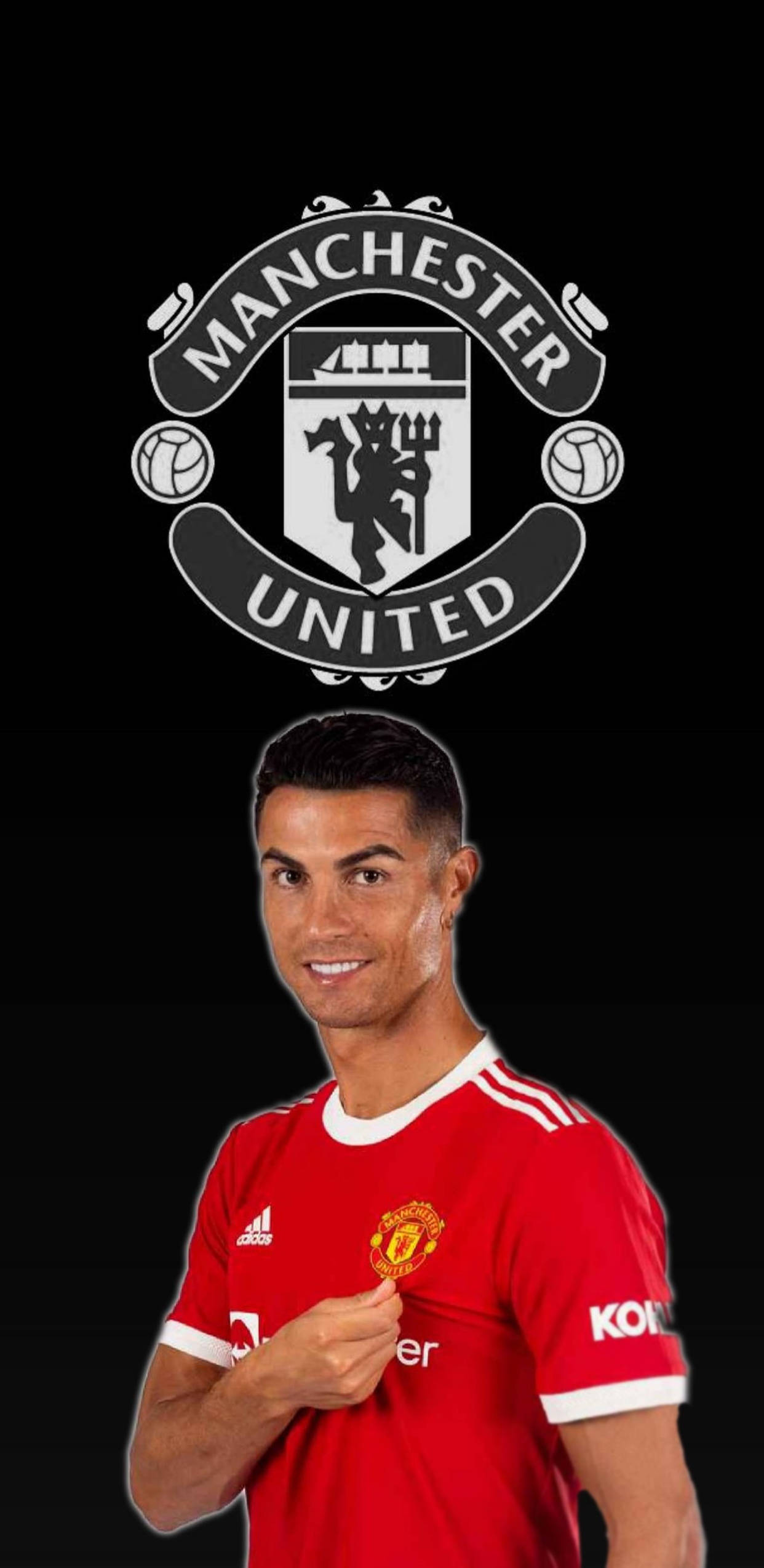 Cristiano Ronaldo, Manchester United, red Manchester United jersey, Full HD Phone Wallpaper