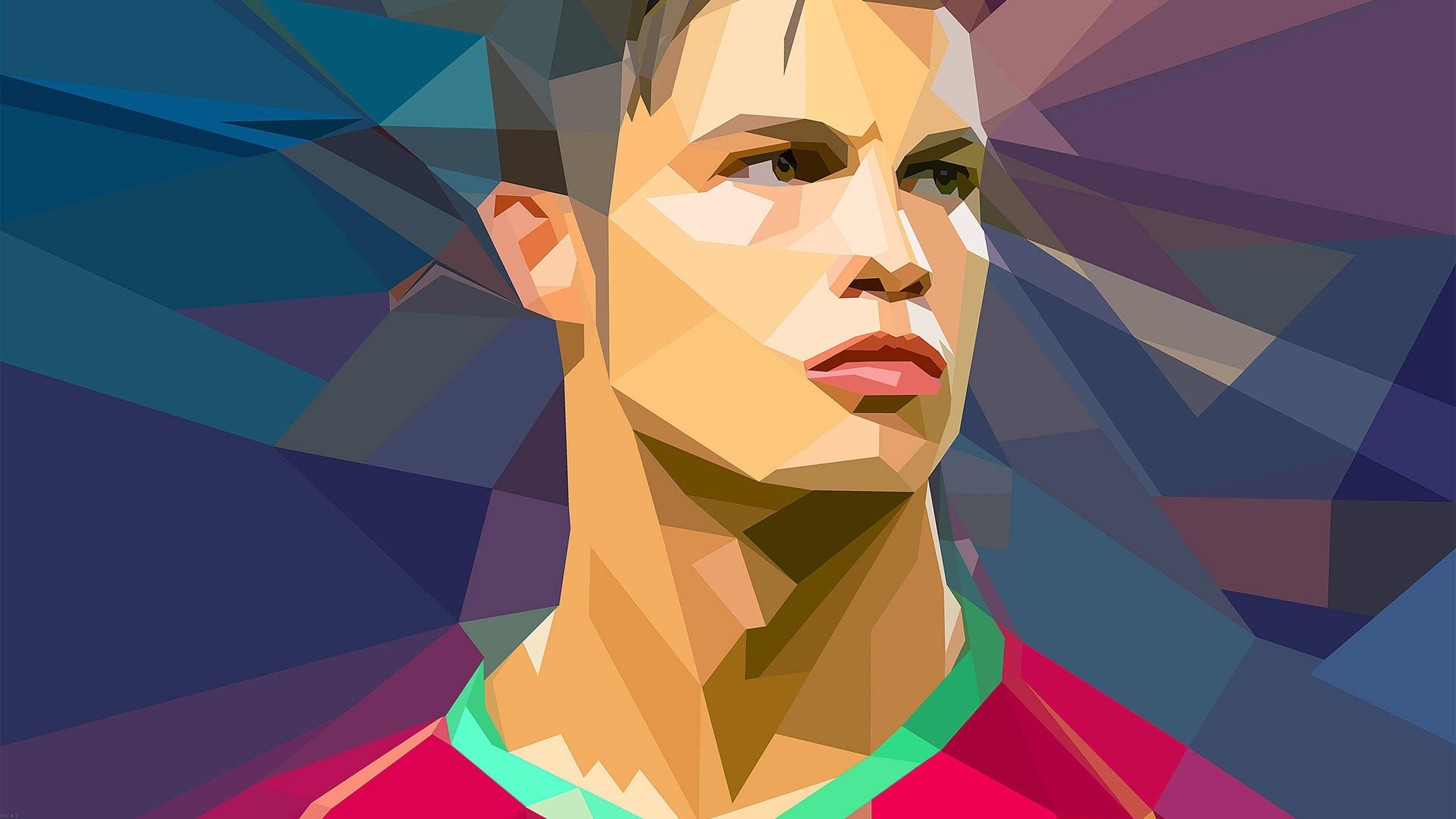 Cristiano Ronaldo, Manchester United, red jersey, 2K Desktop Wallpaper