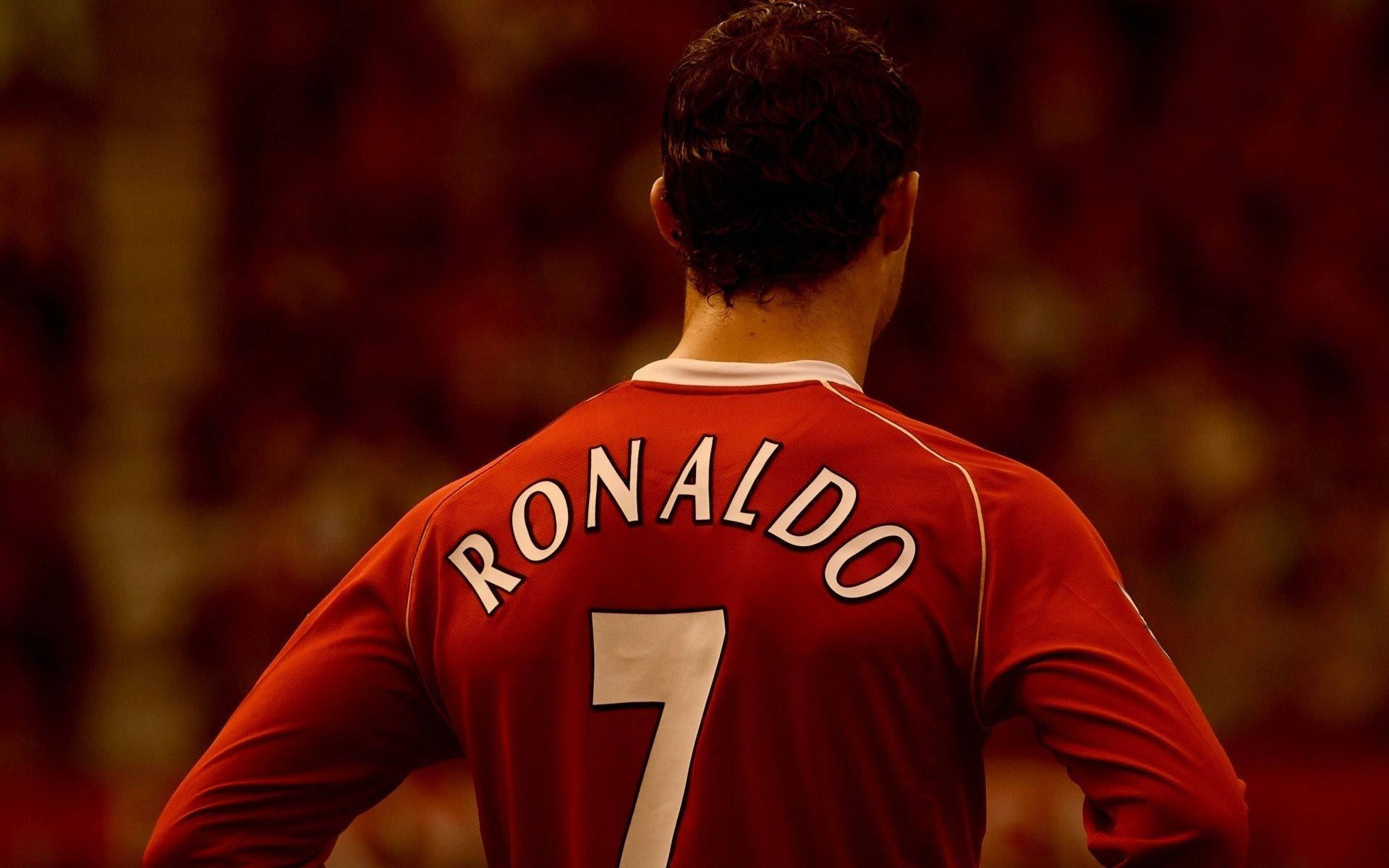 Cristiano Ronaldo, Manchester United, jersey number 7, Full HD Desktop Wallpaper