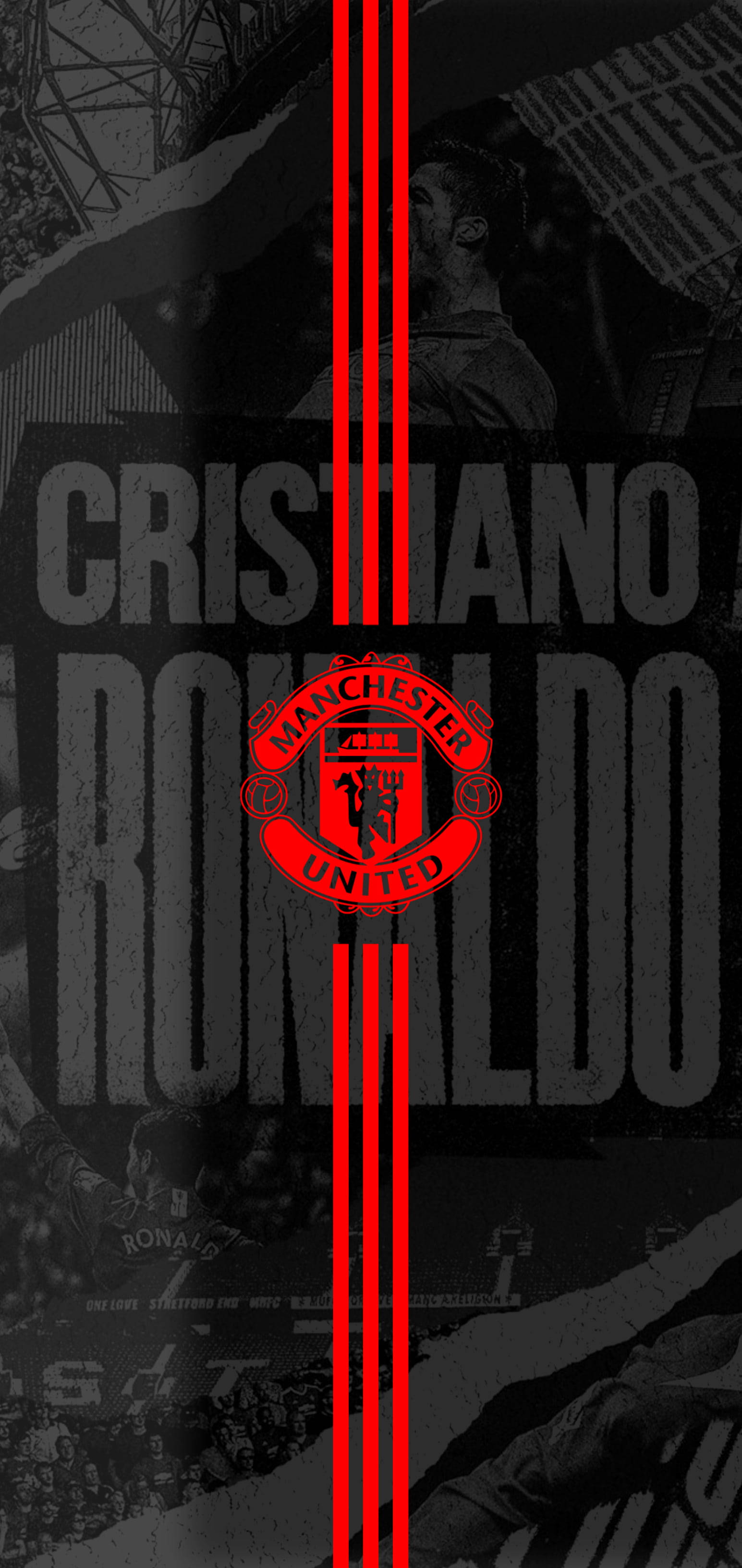 Cristiano Ronaldo, Manchester United, crest, 2K Phone Wallpaper